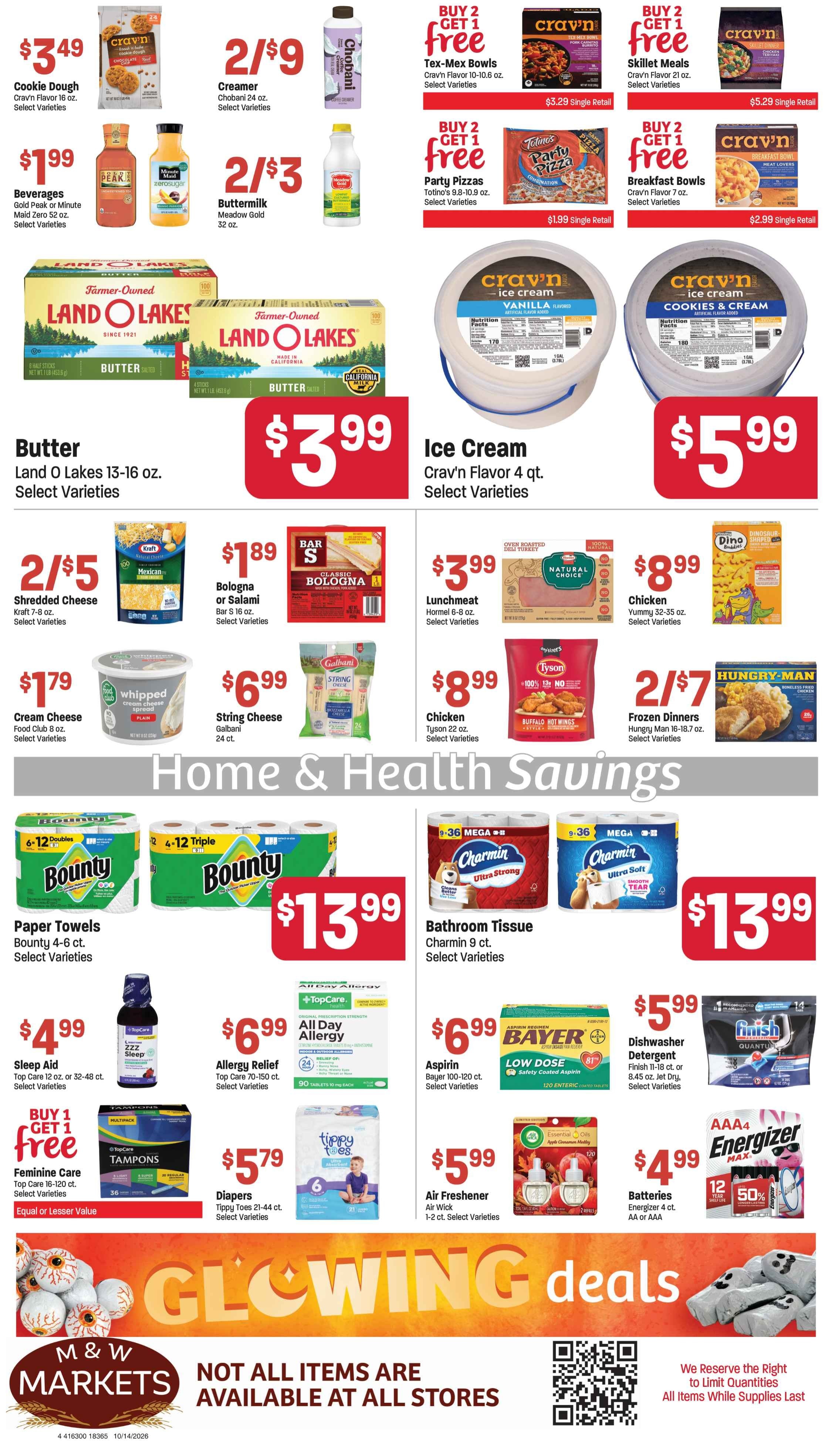 M&W Markets (Parma, ID) Weekly Ad October 14 - 21, 2026