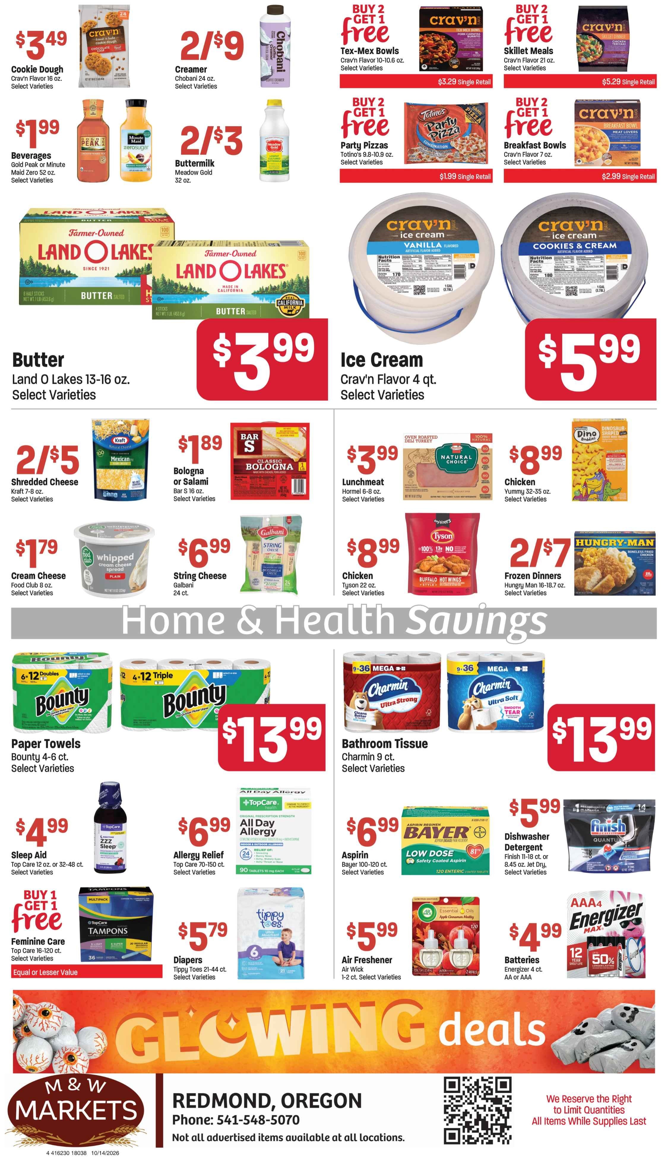 M&W Markets (Redmond, OR) Weekly Ad October 13 - 20, 2026