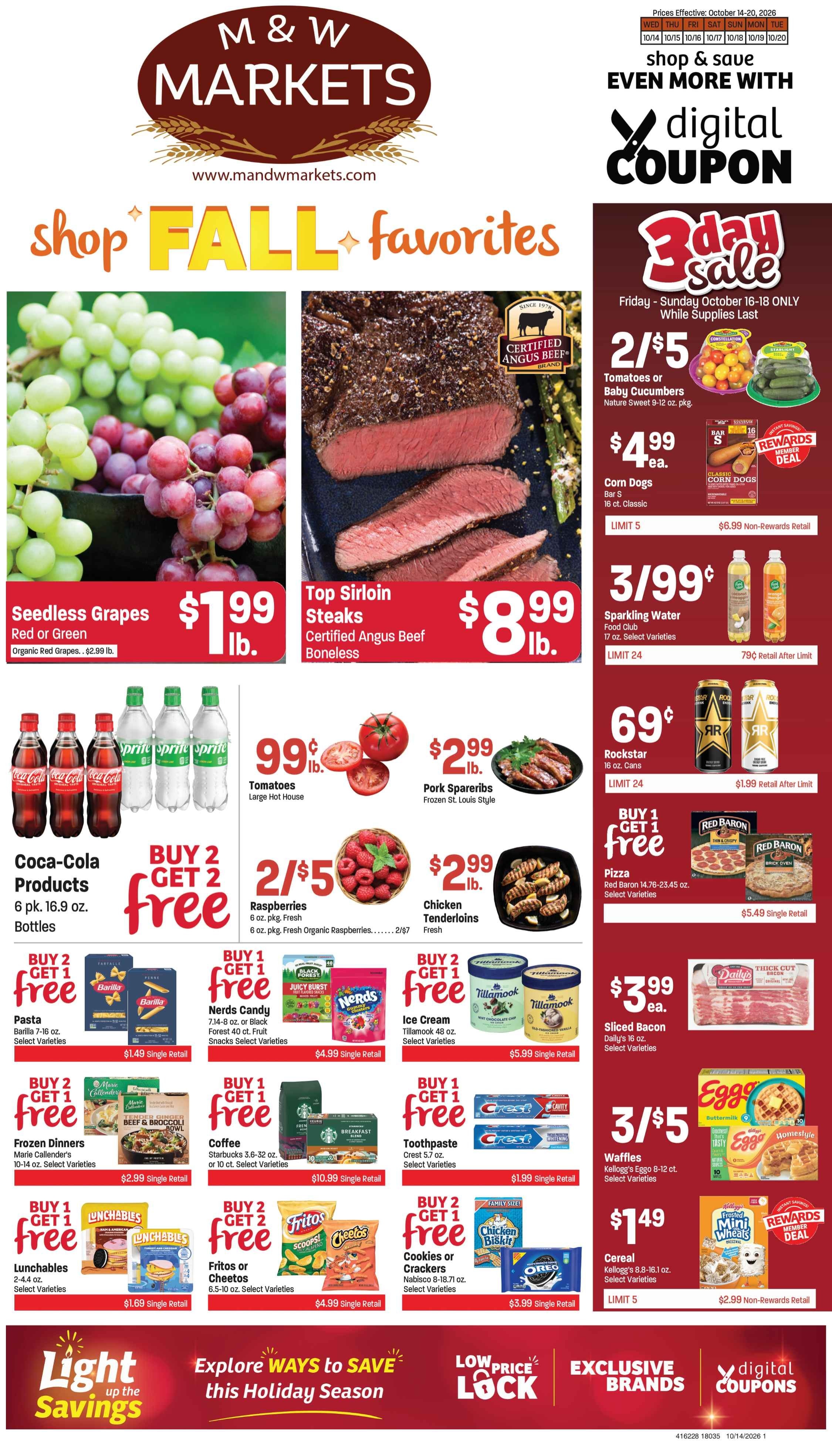 M&W Markets (Vale, OR) Weekly Ad October 13 - 20, 2026