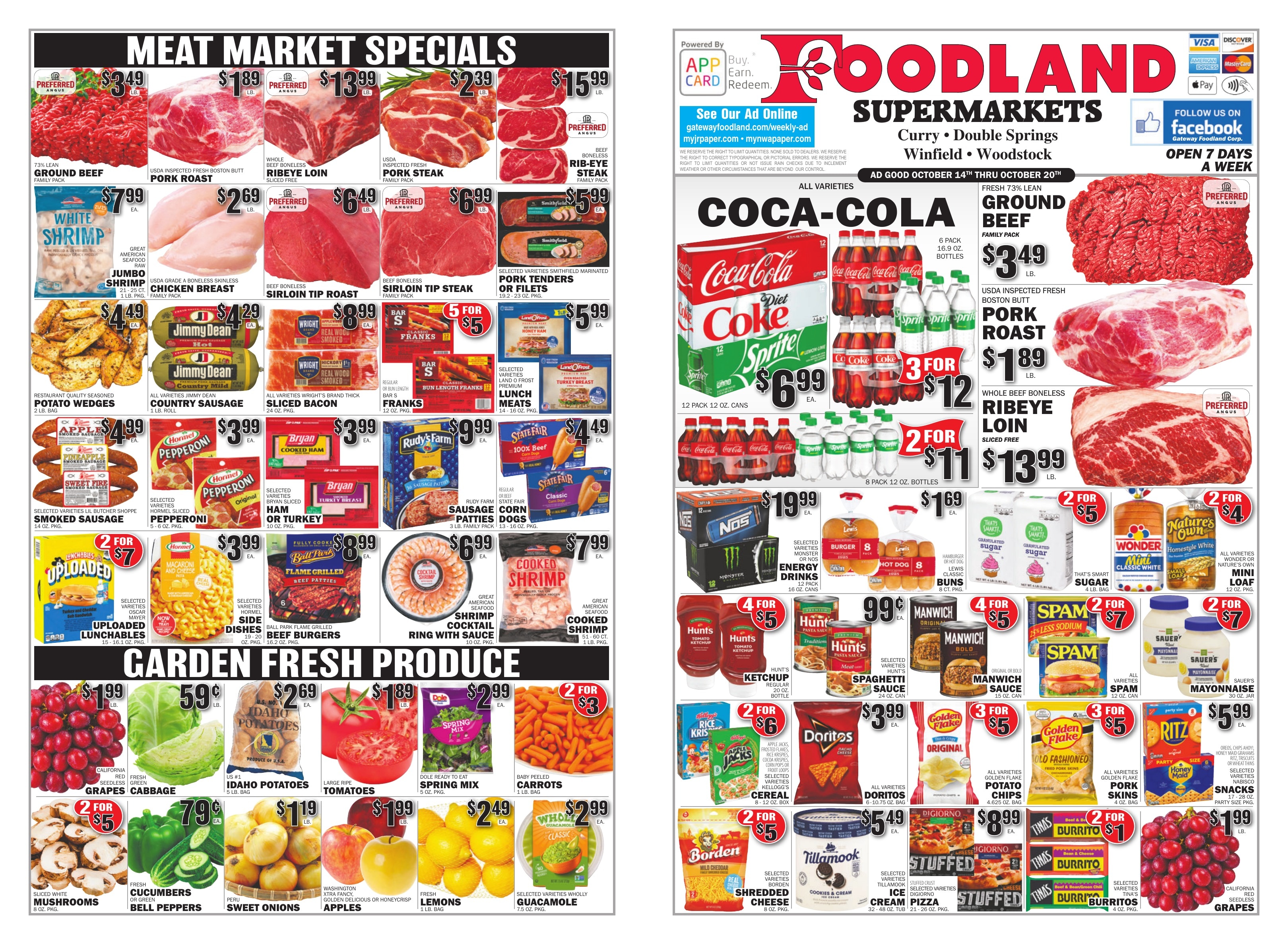 Gateway Foodland (Alabama) Weekly Ad October 14 - 20, 2026