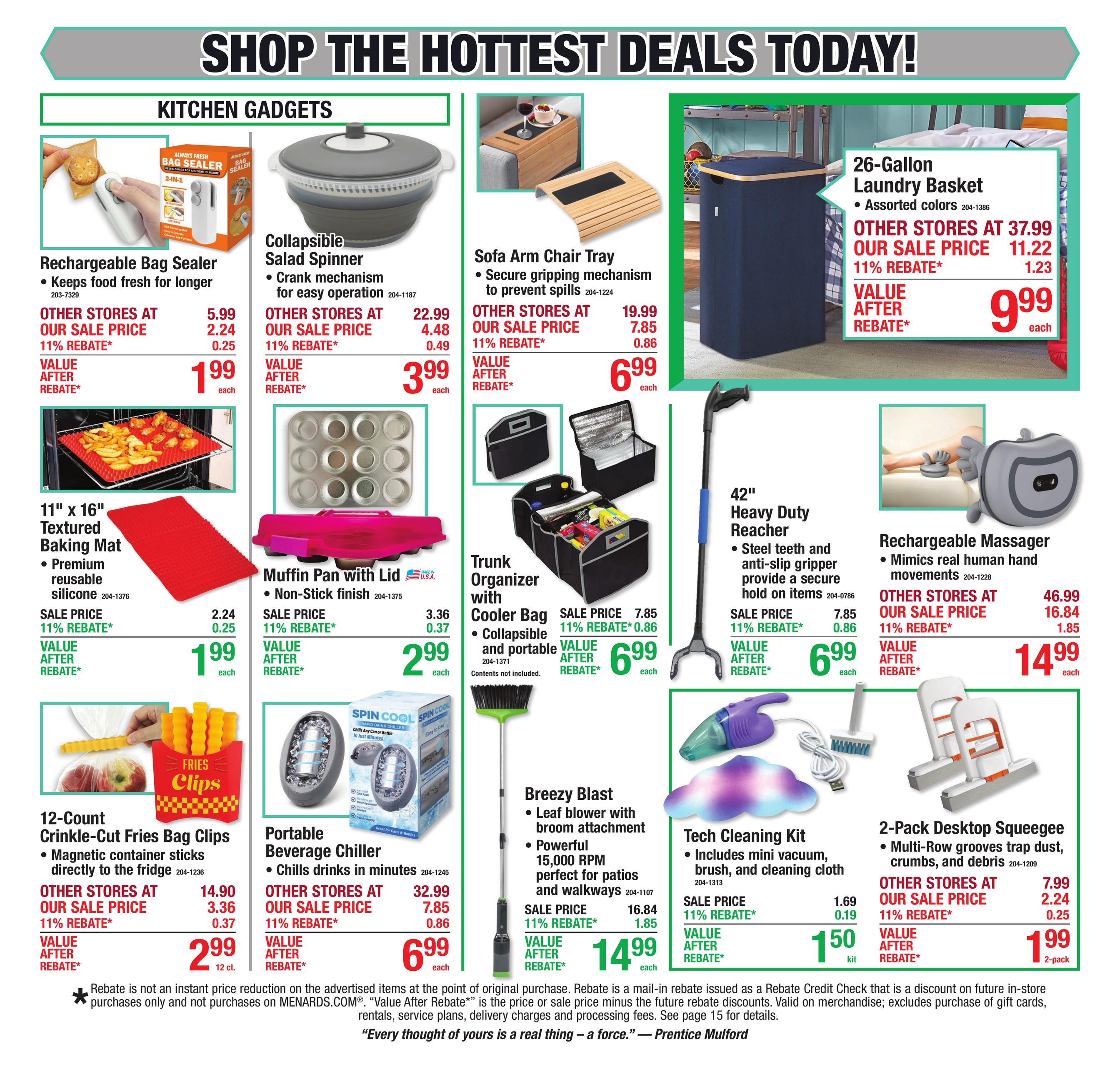 Menards (Council Bluffs Area, IA) 11% Rebate Sale Weekly Ad October 14 - 25, 2026