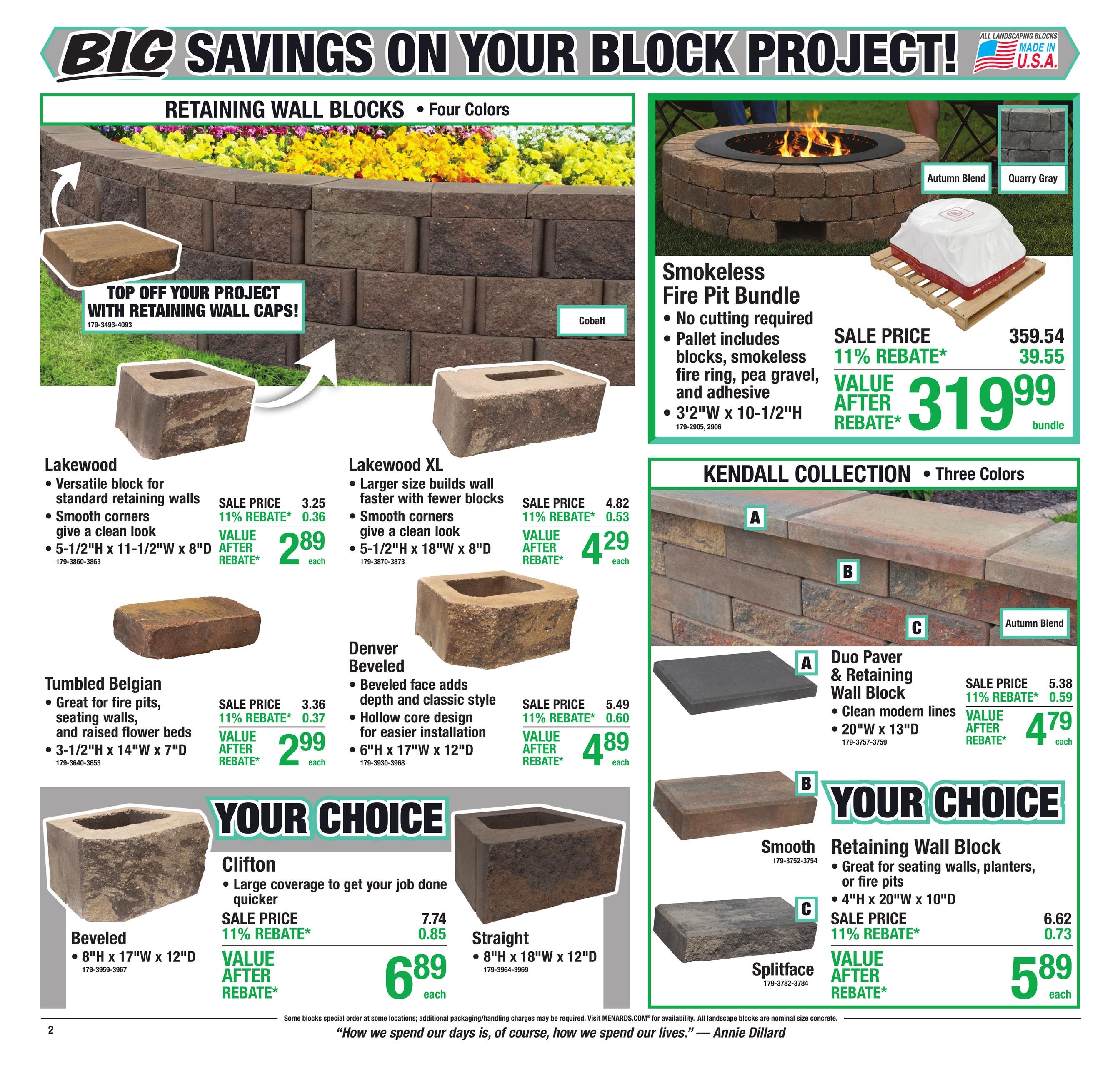 Menards (Caledonia Area, WI) 11% Rebate Sale Weekly Ad October 14 - 25, 2026