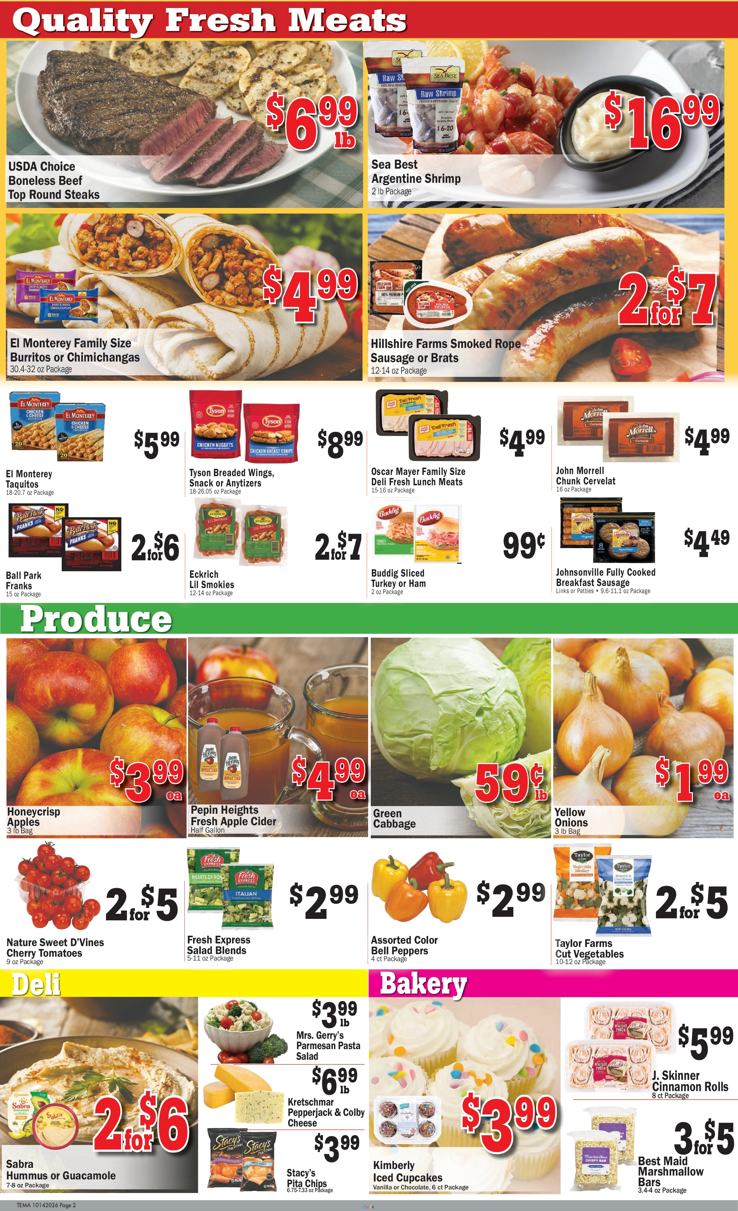 Teal's Market (Albany, Cold Spring and Spicer, MN) Weekly Ad October 14 - 20, 2026