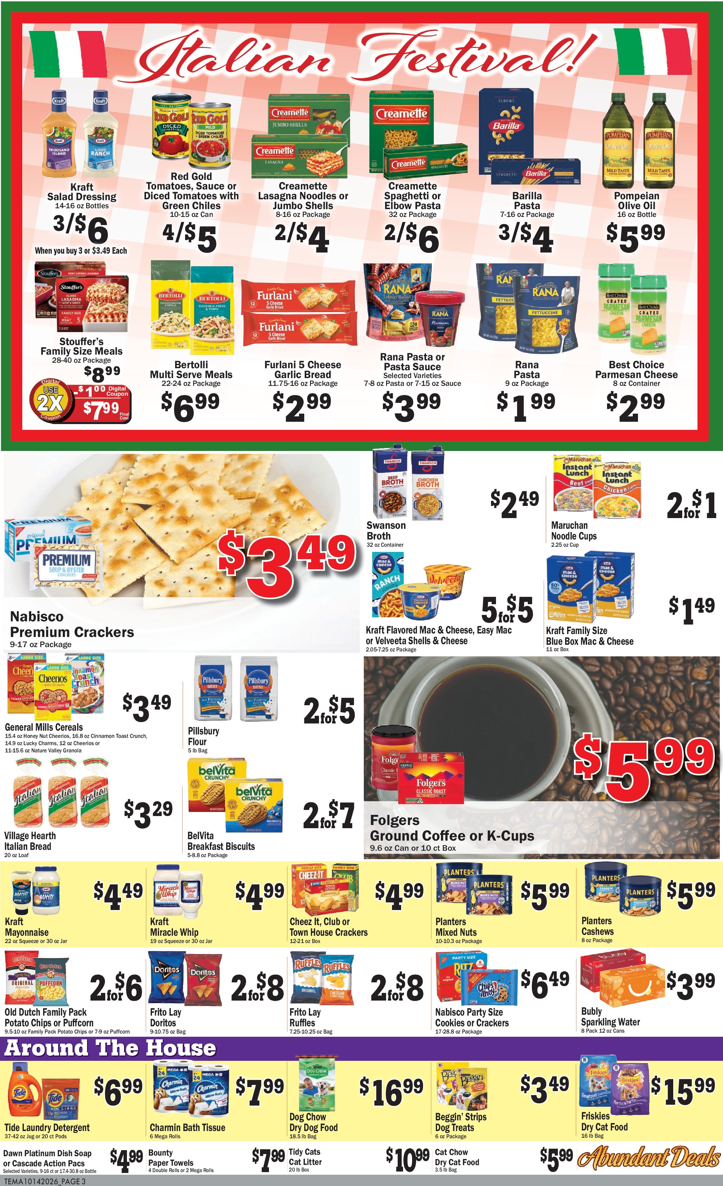 Teal's Market (Albany, Cold Spring and Spicer, MN) Weekly Ad October 14 - 20, 2026