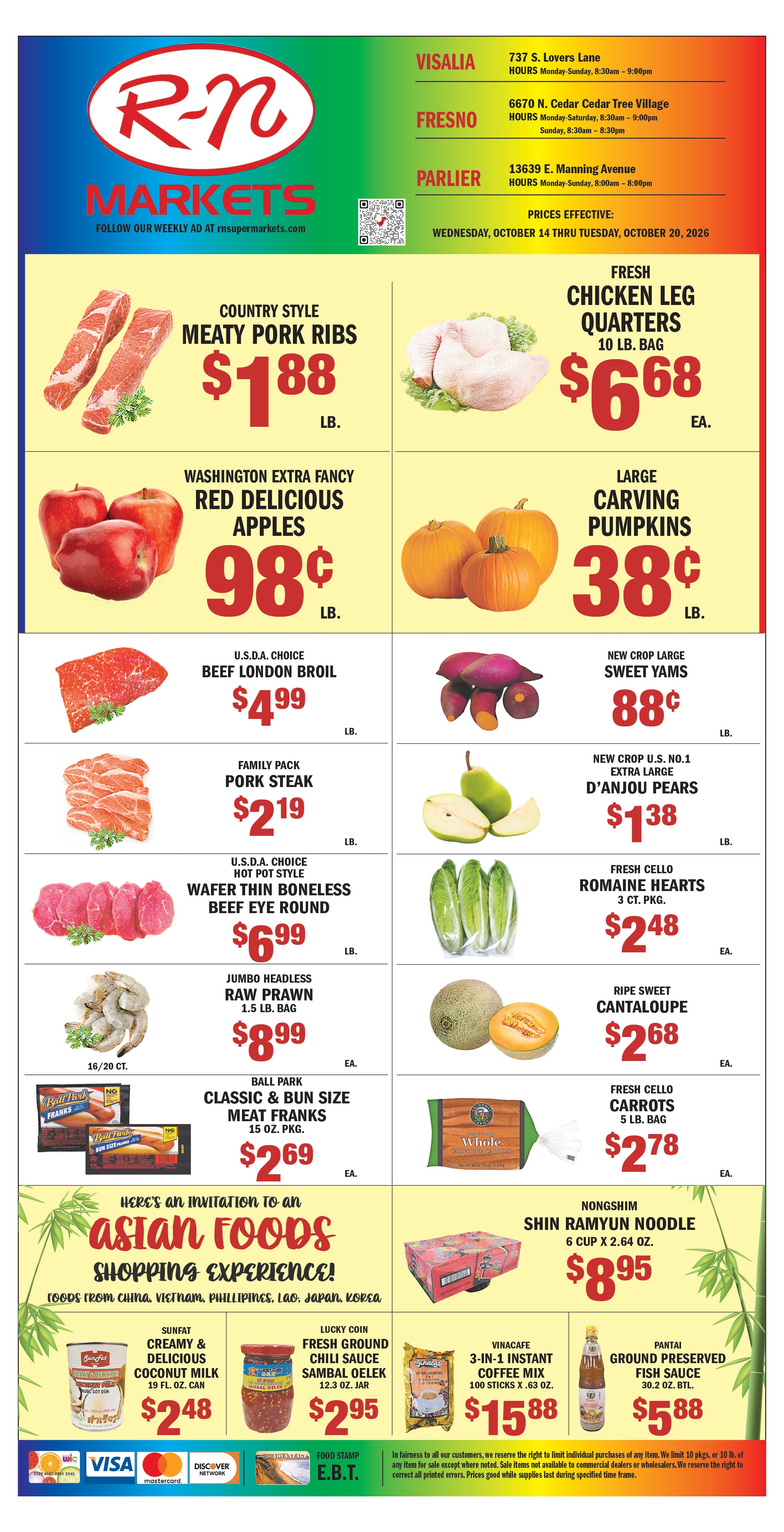 R-N Market Weekly Ad October 14 - 20, 2026