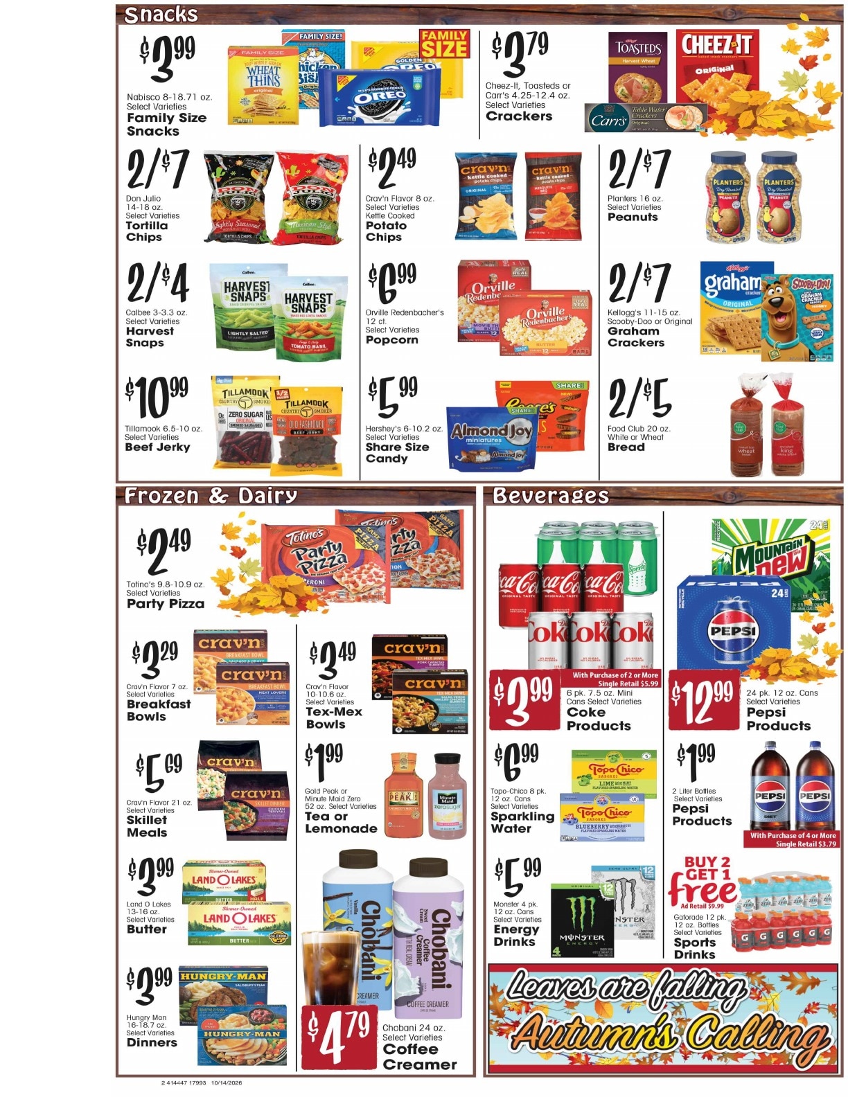 Dave's Jubilee Weekly Ad October 14 - 20, 2026