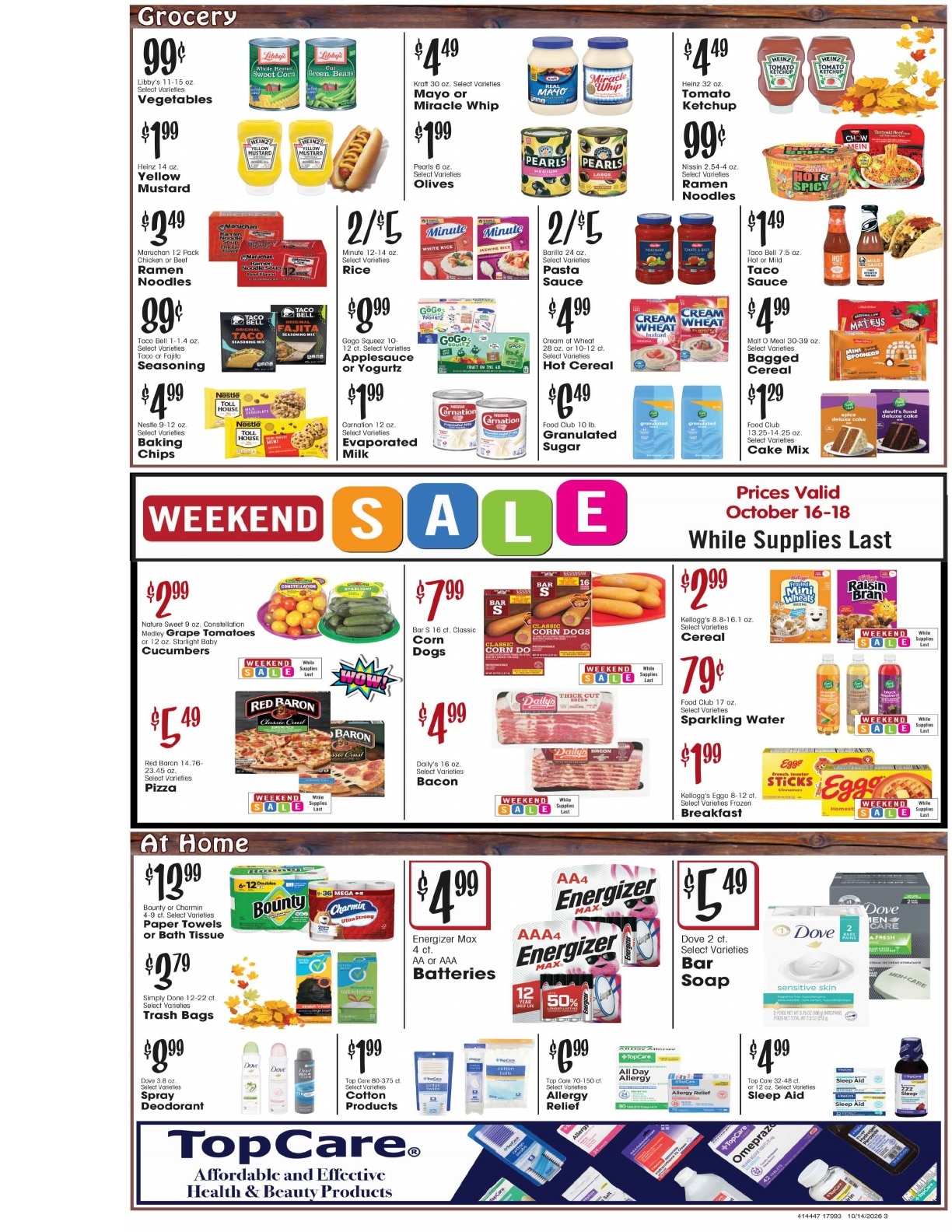 Dave's Jubilee Weekly Ad October 14 - 20, 2026