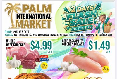 Palm International Market Weekly Ad October 14 - 15, 2026