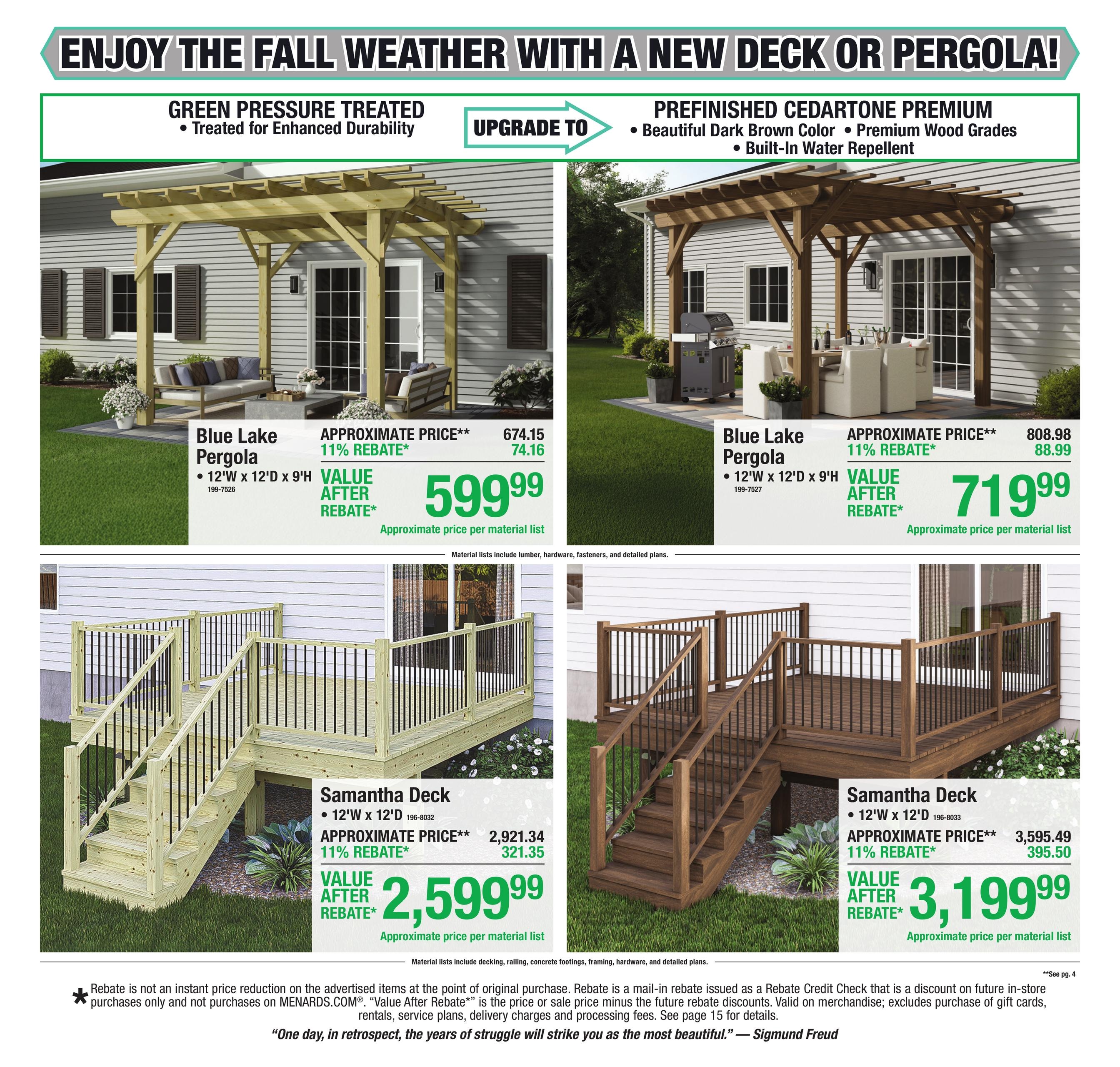 Menards (Ankeny Area, IA) 11% Rebate Sale Weekly Ad October 14 - 25, 2026