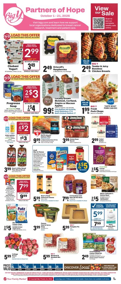 Big Y (Andover Area, MA) Weekly Ad October 15 - 21, 2026