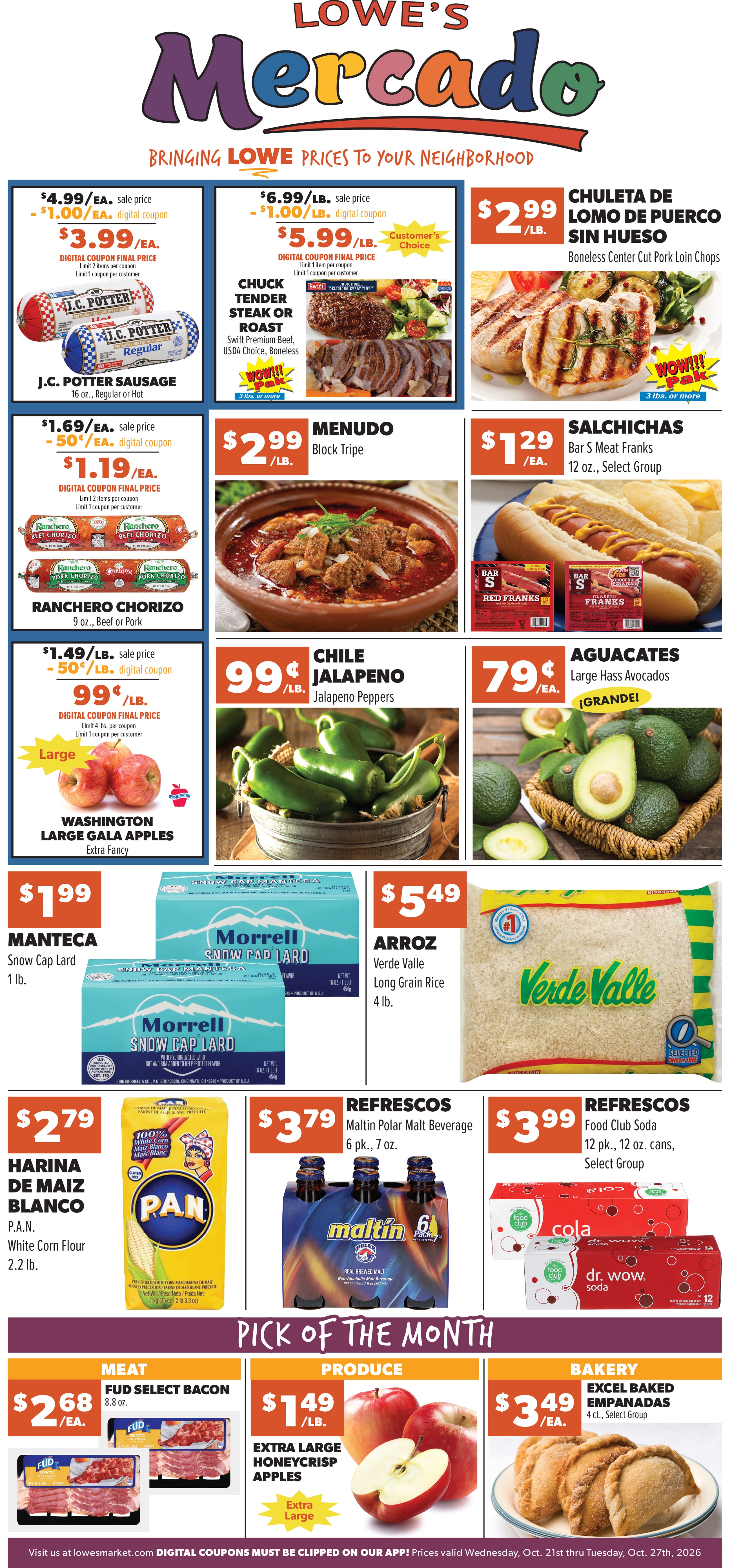 Lowe's Mercado (Colorado) Weekly Ad October 21 - 27, 2026