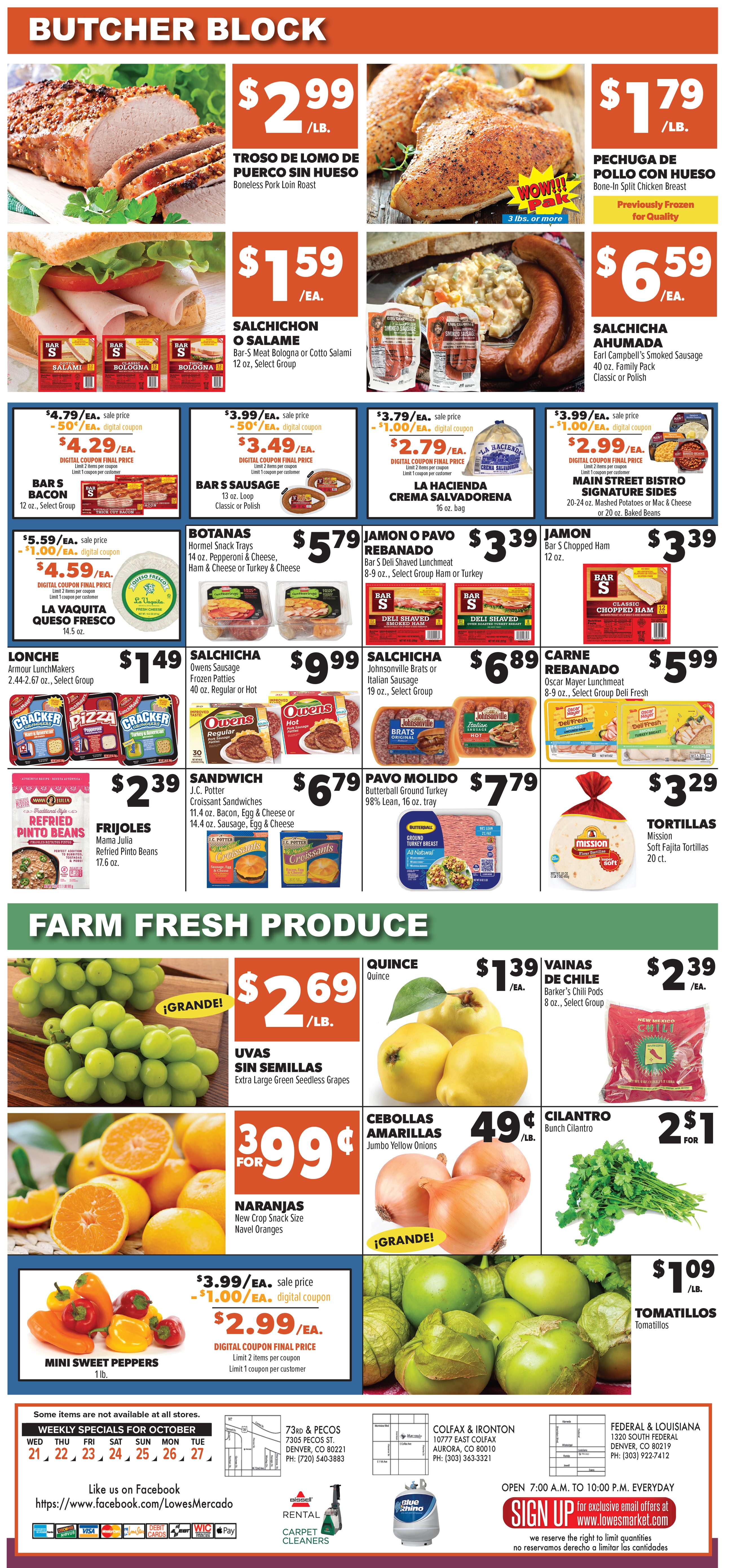 Lowe's Mercado (Colorado) Weekly Ad October 21 - 27, 2026