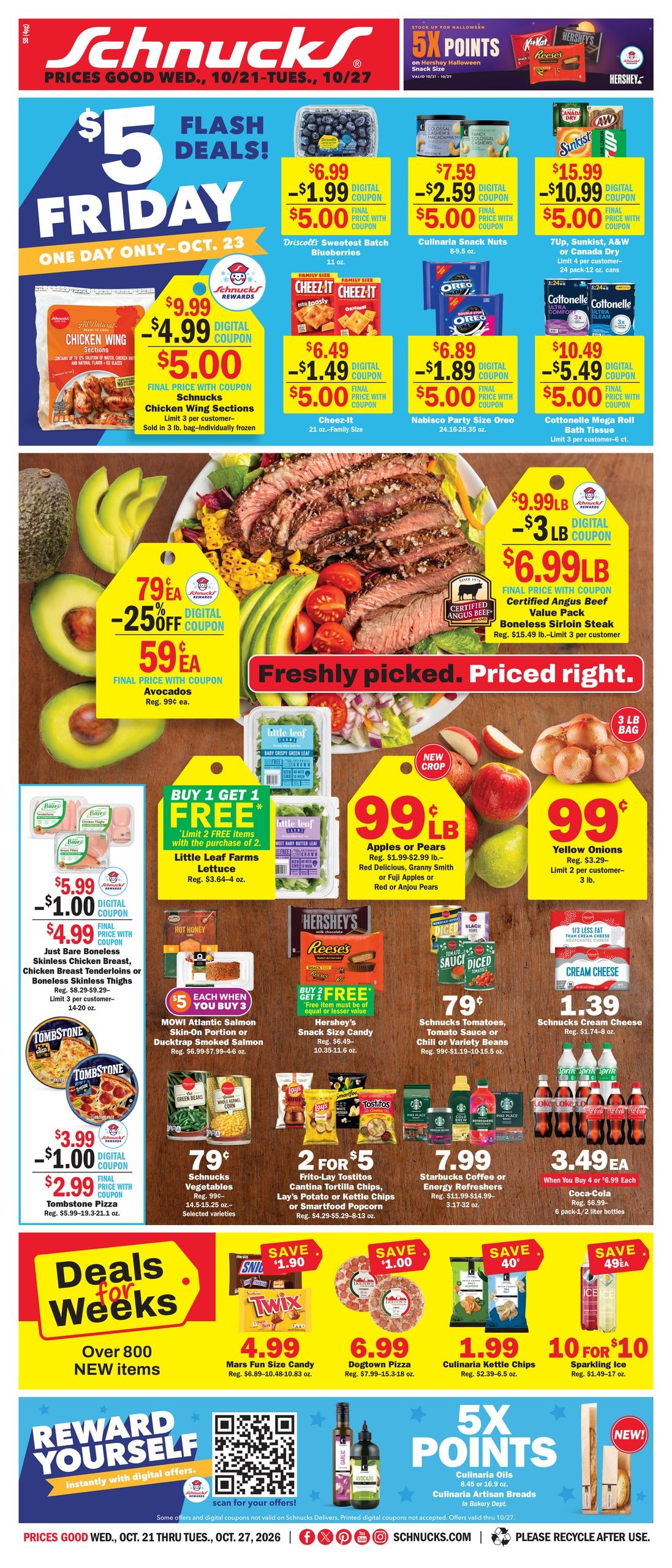Schnucks (Fairbury Area, IL) Weekly Print Weekly Ad October 21 - 27, 2026