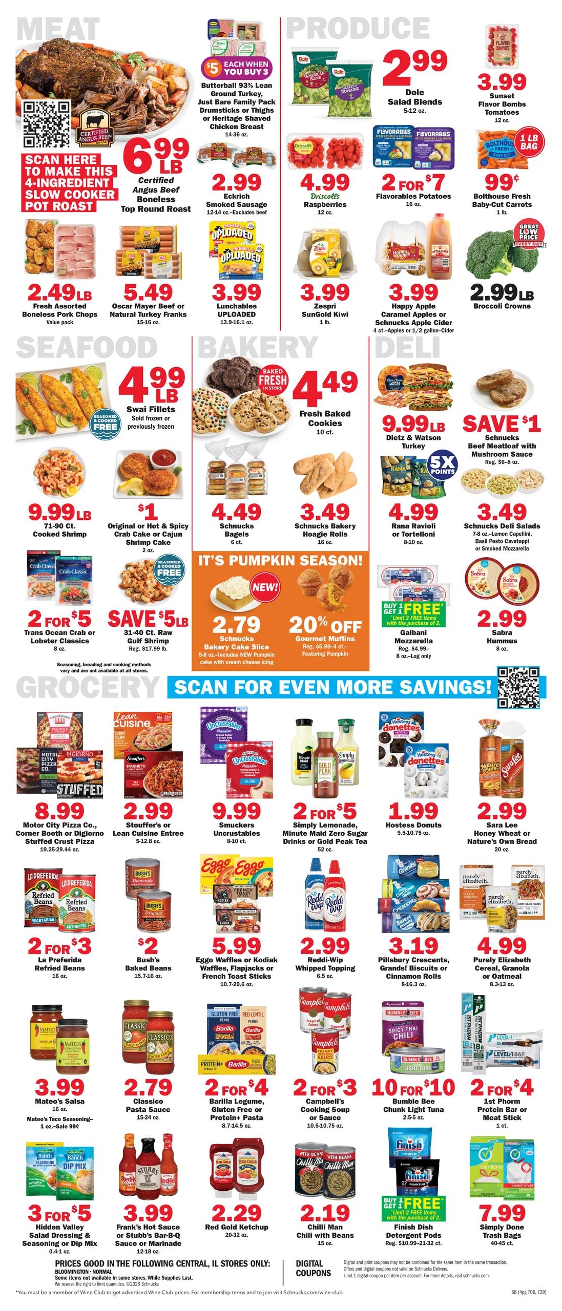 Schnucks (Fairbury Area, IL) Weekly Print Weekly Ad October 21 - 27, 2026