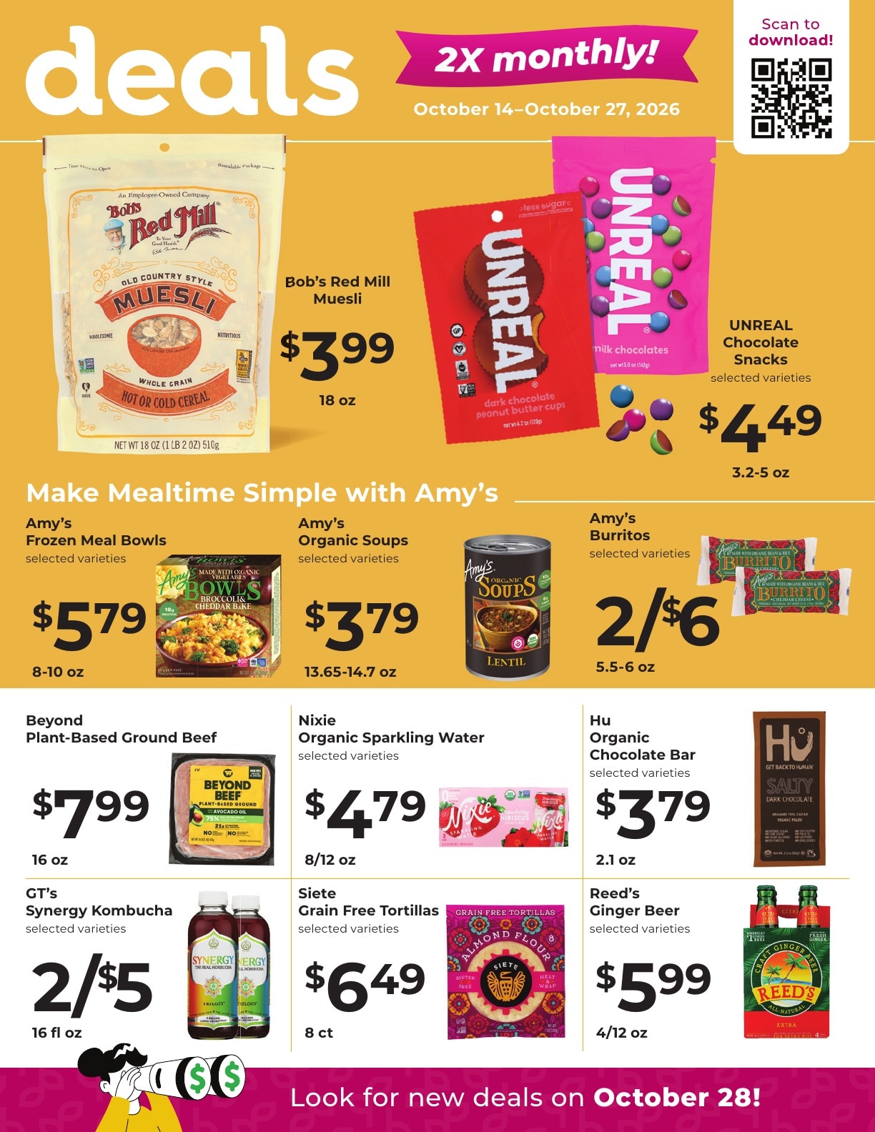 Natural Health Organic Foods Weekly Ad October 14 - 27, 2026