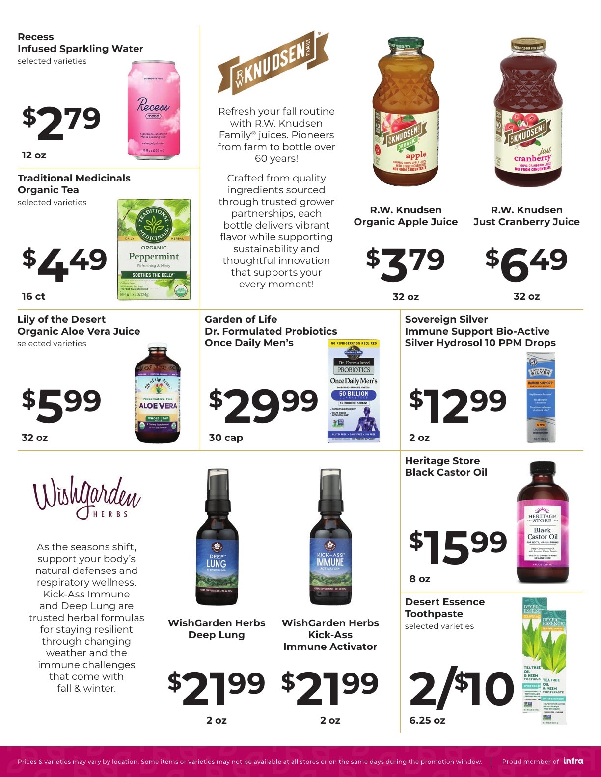 Natural Health Organic Foods Weekly Ad October 14 - 27, 2026