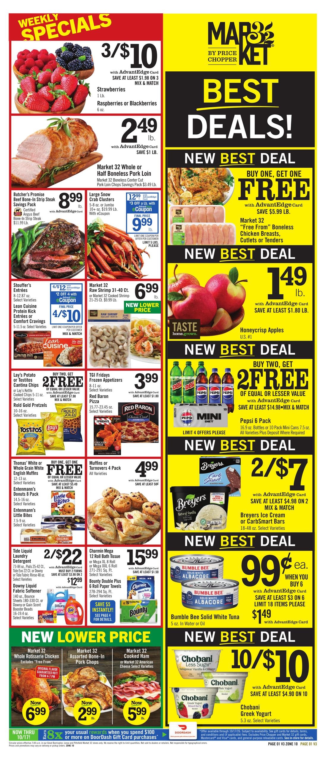 Price Chopper (New Lebanon Area, NY) Weekly Ad October 11 - 17, 2026