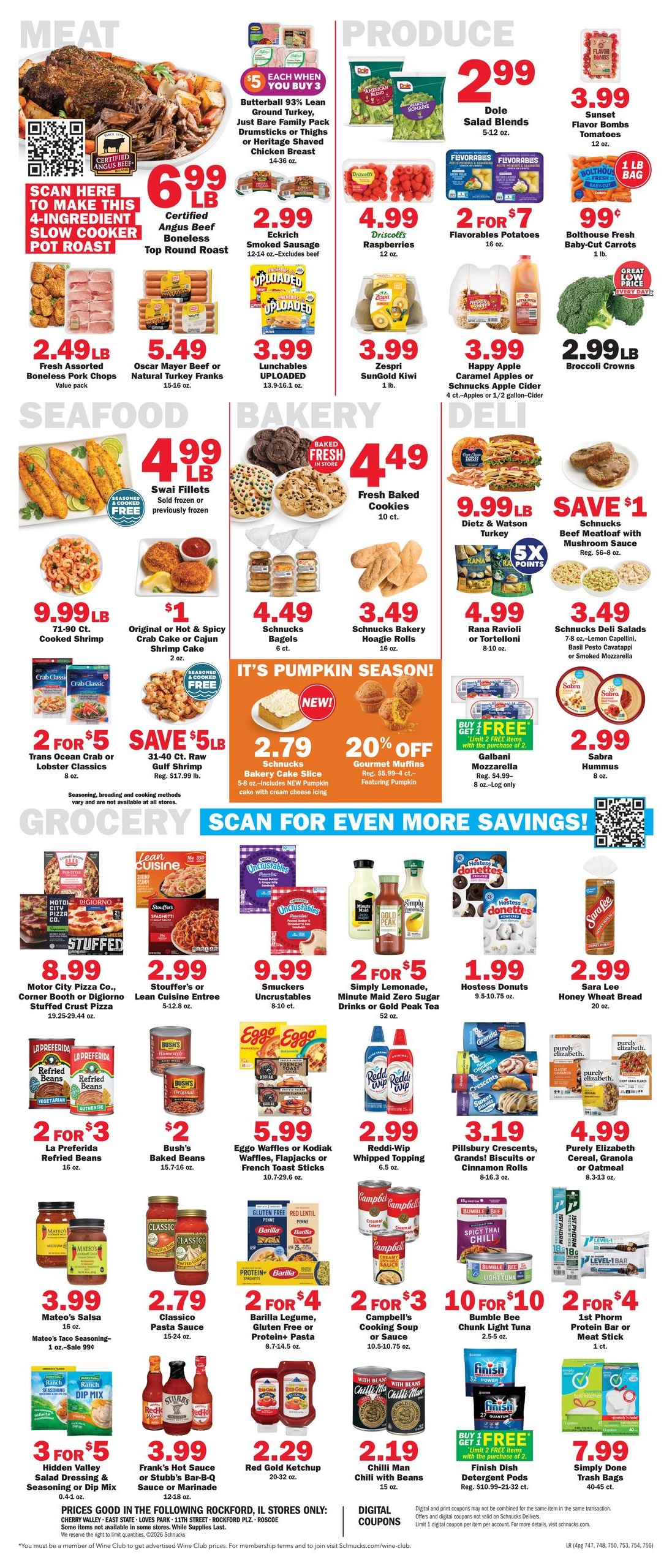 Schnucks (Dakota Area, IL) Weekly Print Weekly Ad October 21 - 27, 2026