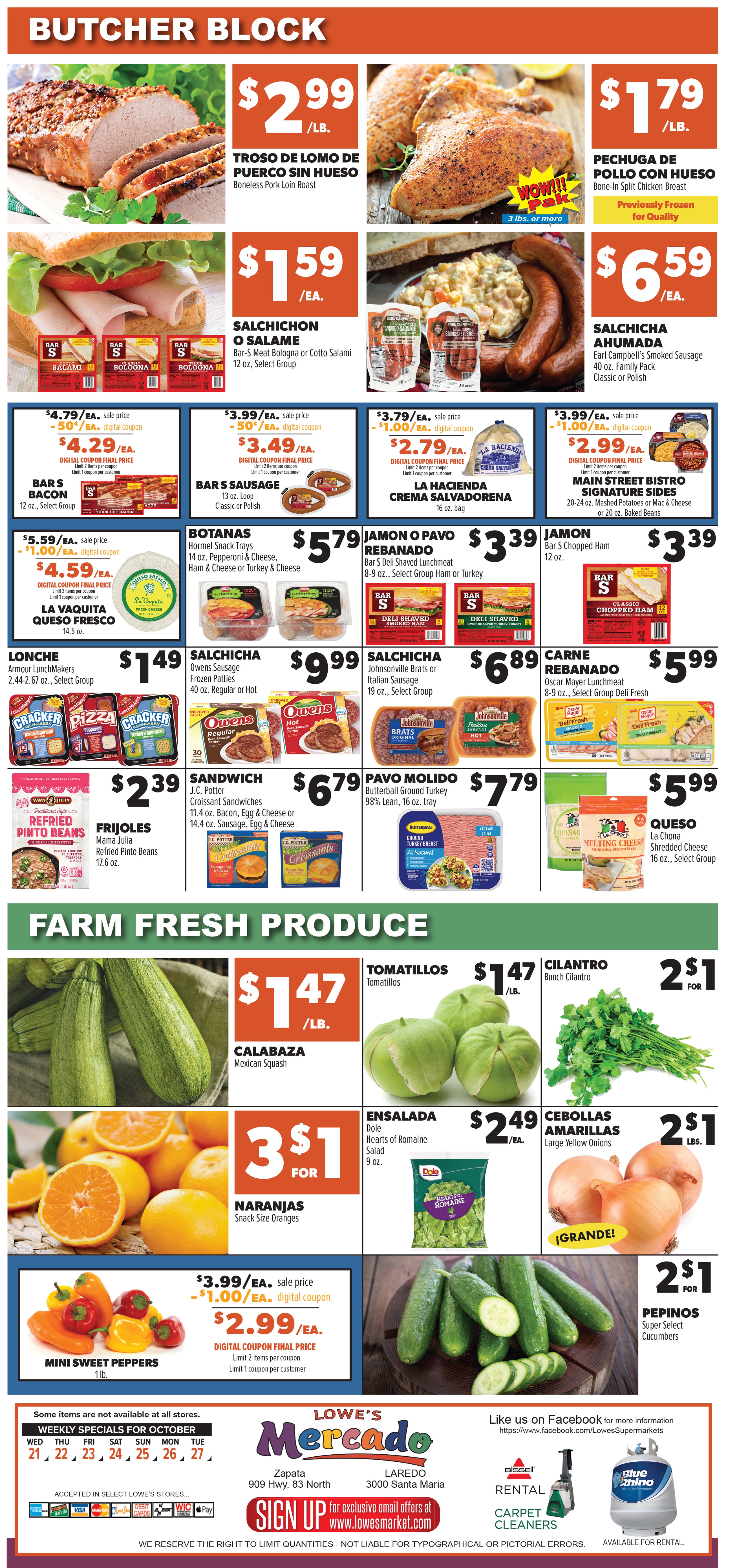 Lowe's Mercado (Texas) Weekly Ad October 21 - 27, 2026
