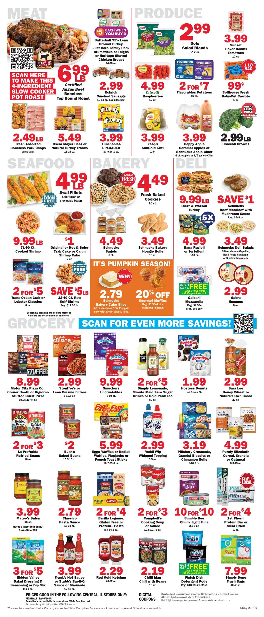 Schnucks (Springfield Area, IL) Weekly Print Weekly Ad October 21 - 27, 2026
