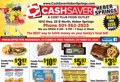 Cash Saver Heber Springs Weekly Ad October 13 - 19, 2026