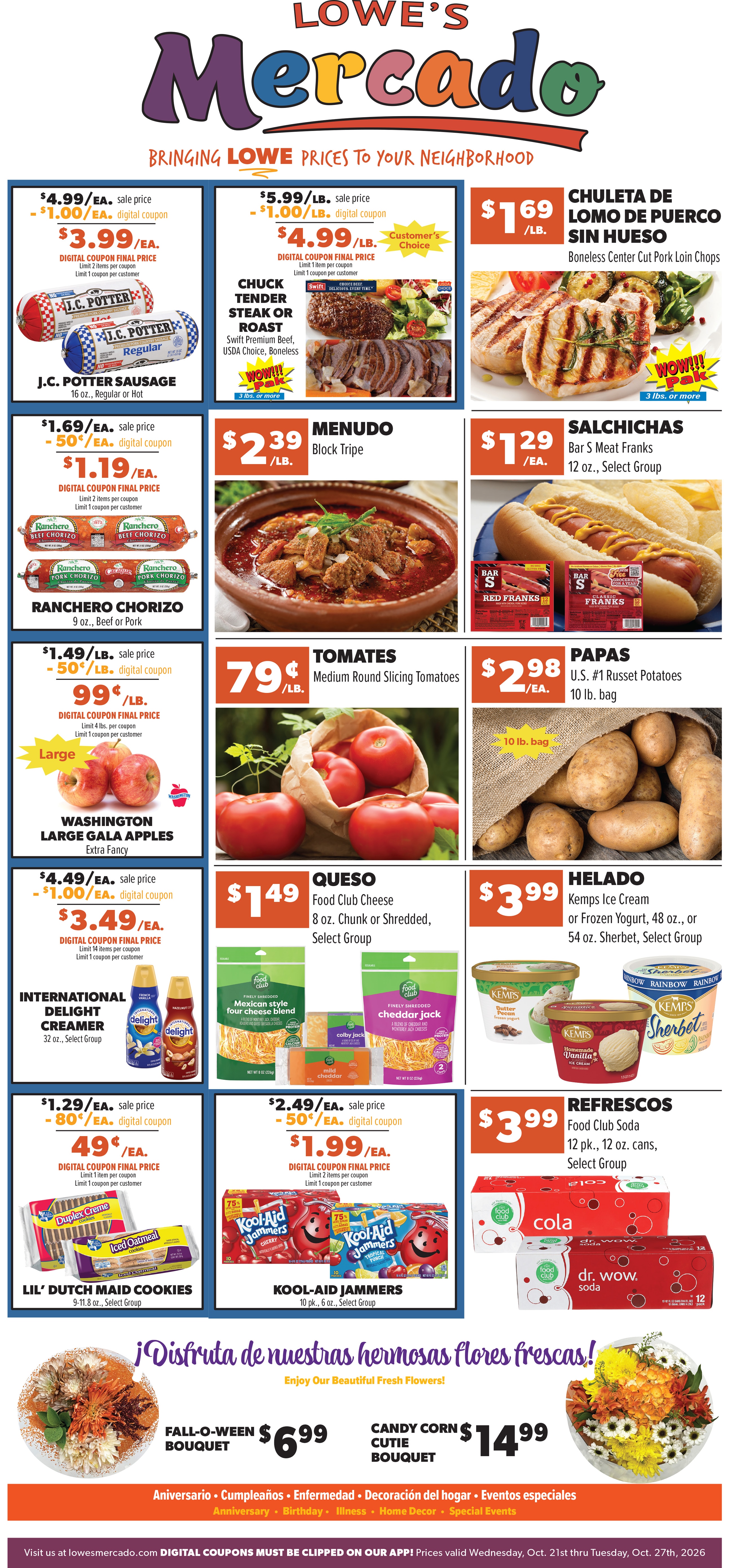 Lowe's Mercado (Anthony, TX) Weekly Ad October 21 - 27, 2026