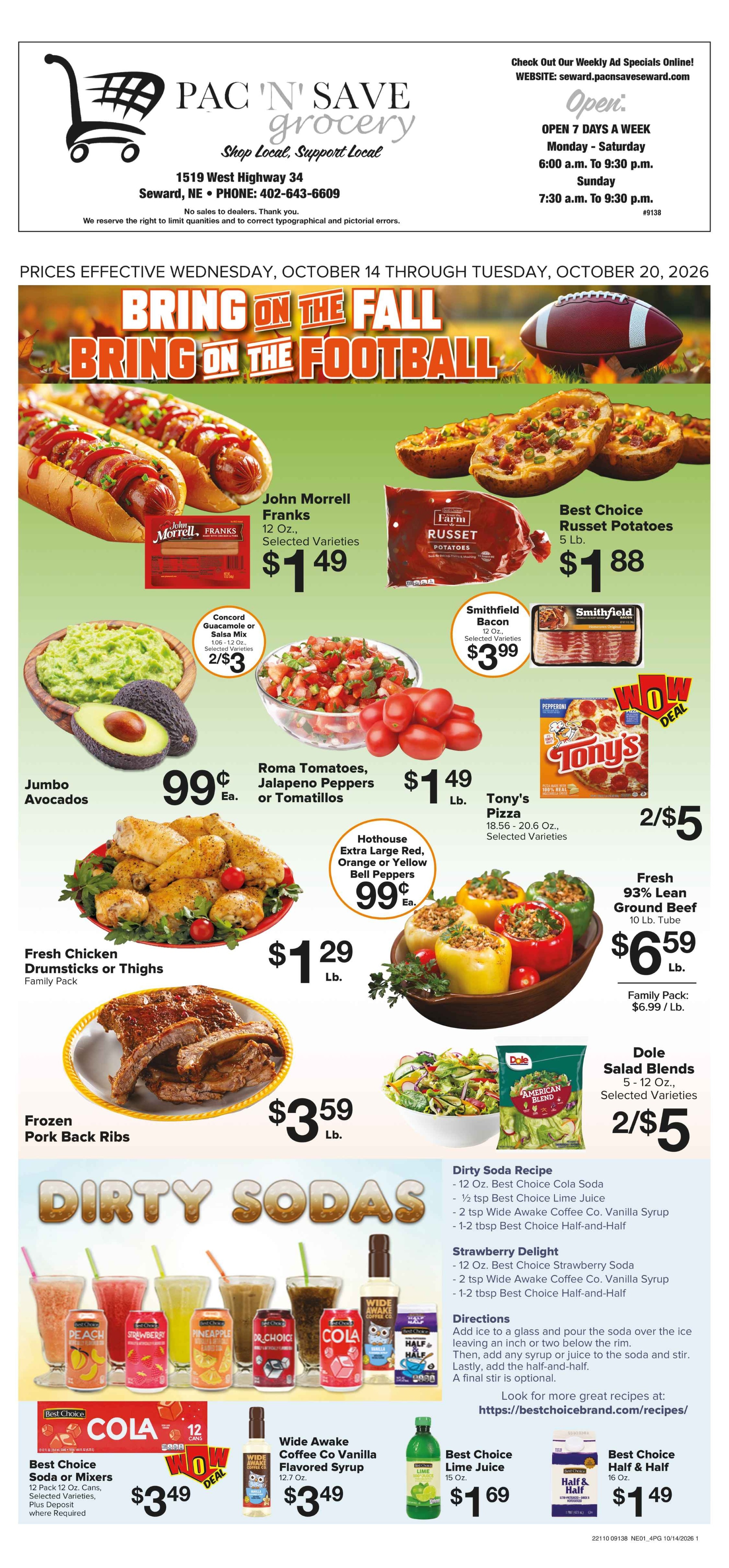 Pac N Save Weekly Ad October 14 - 20, 2026
