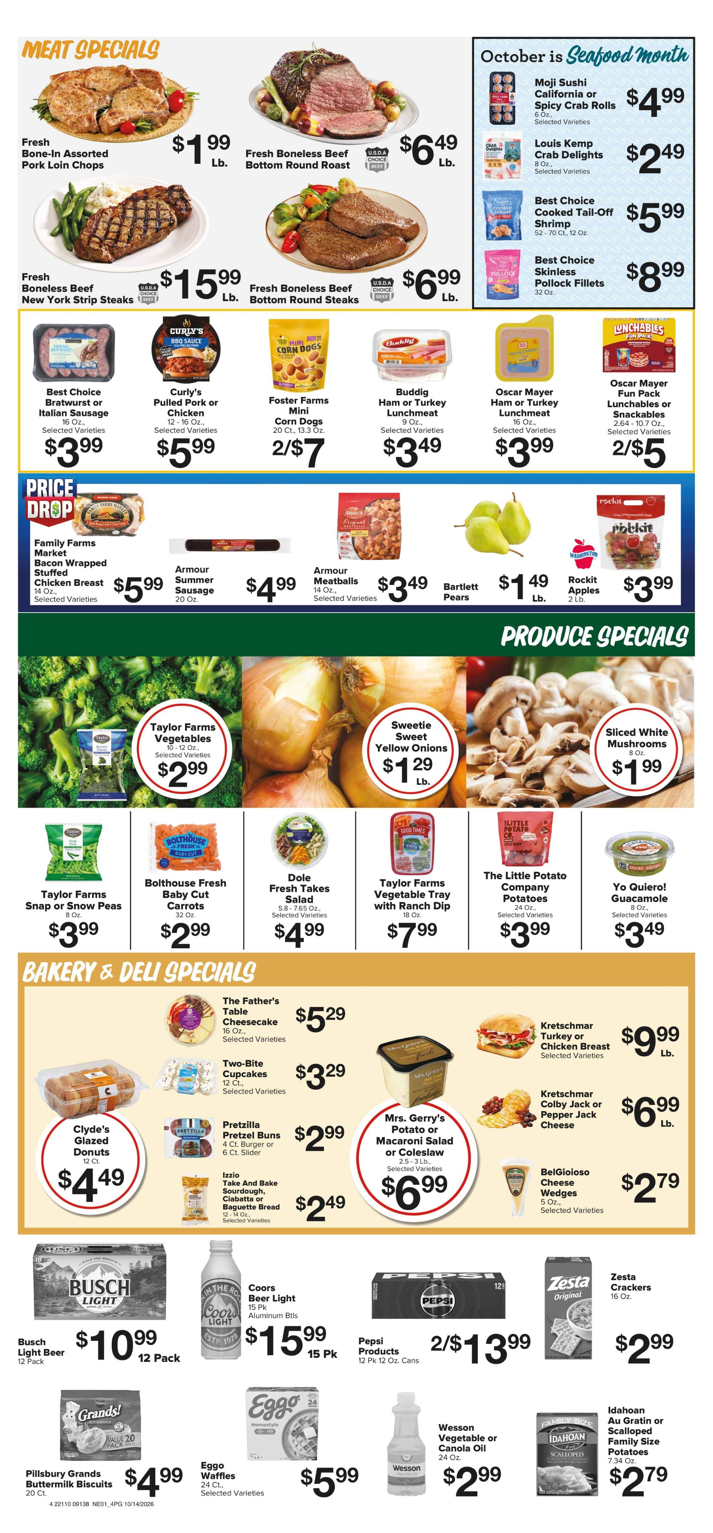 Pac N Save Weekly Ad October 14 - 20, 2026