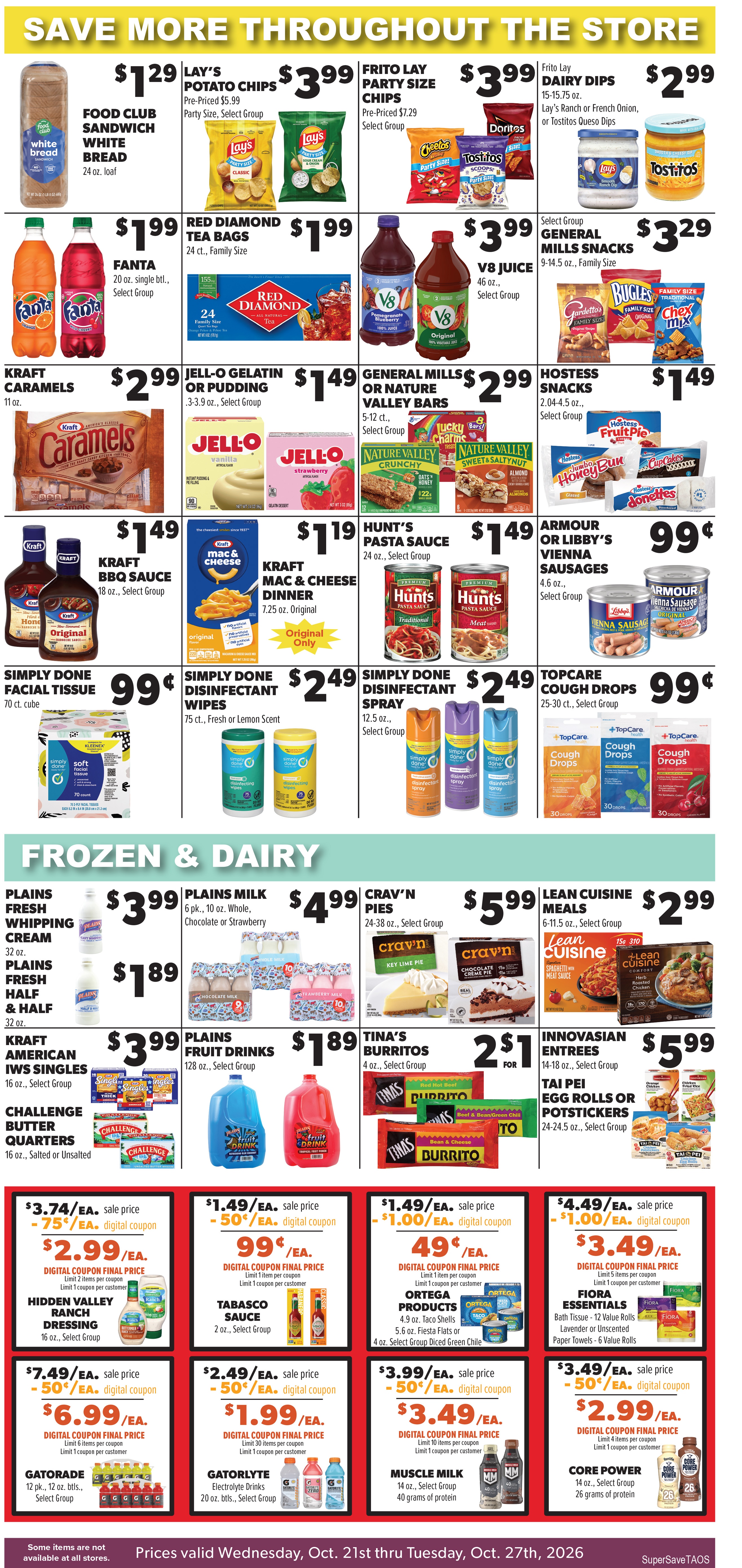 Super Save Weekly Ad October 21 - 27, 2026