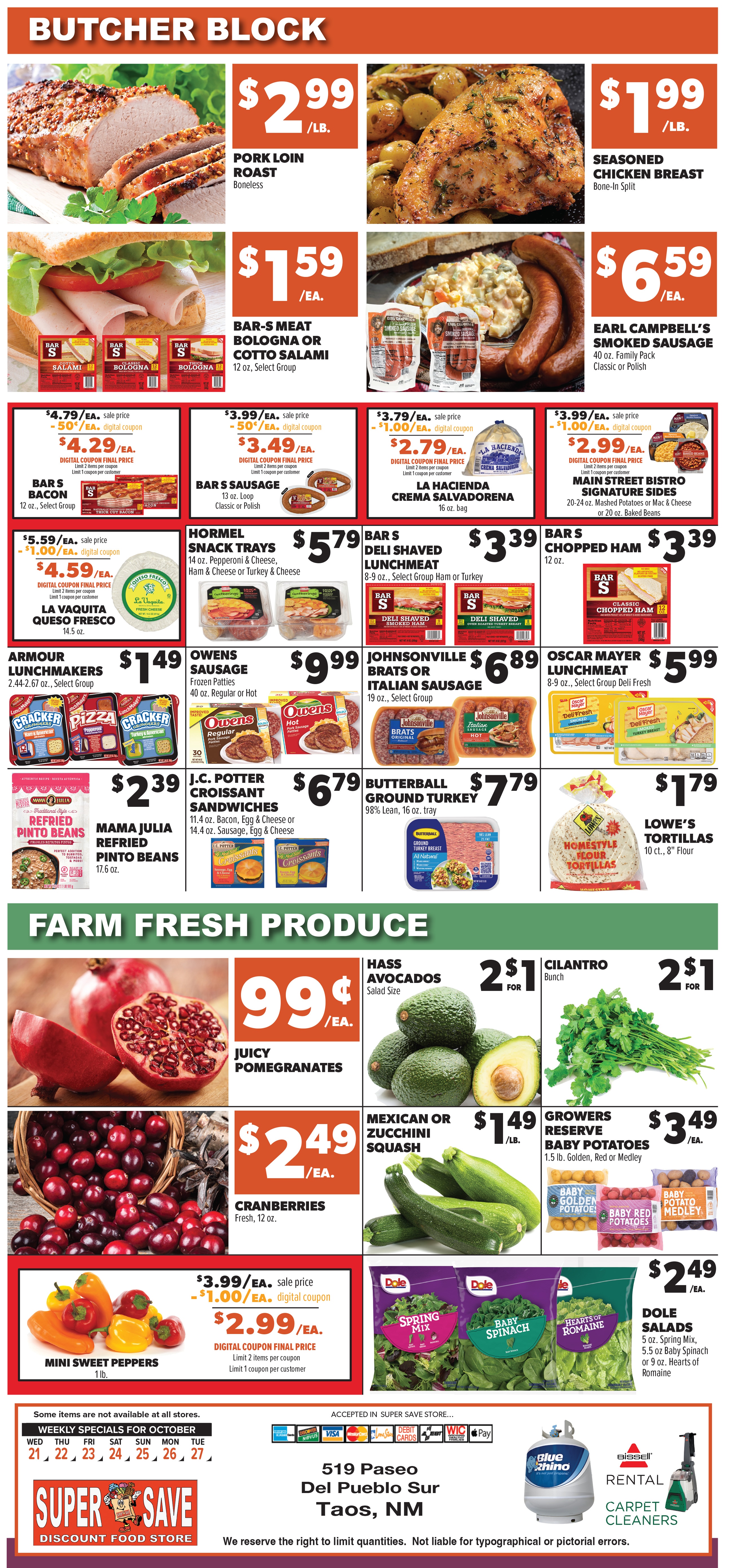 Super Save Weekly Ad October 21 - 27, 2026