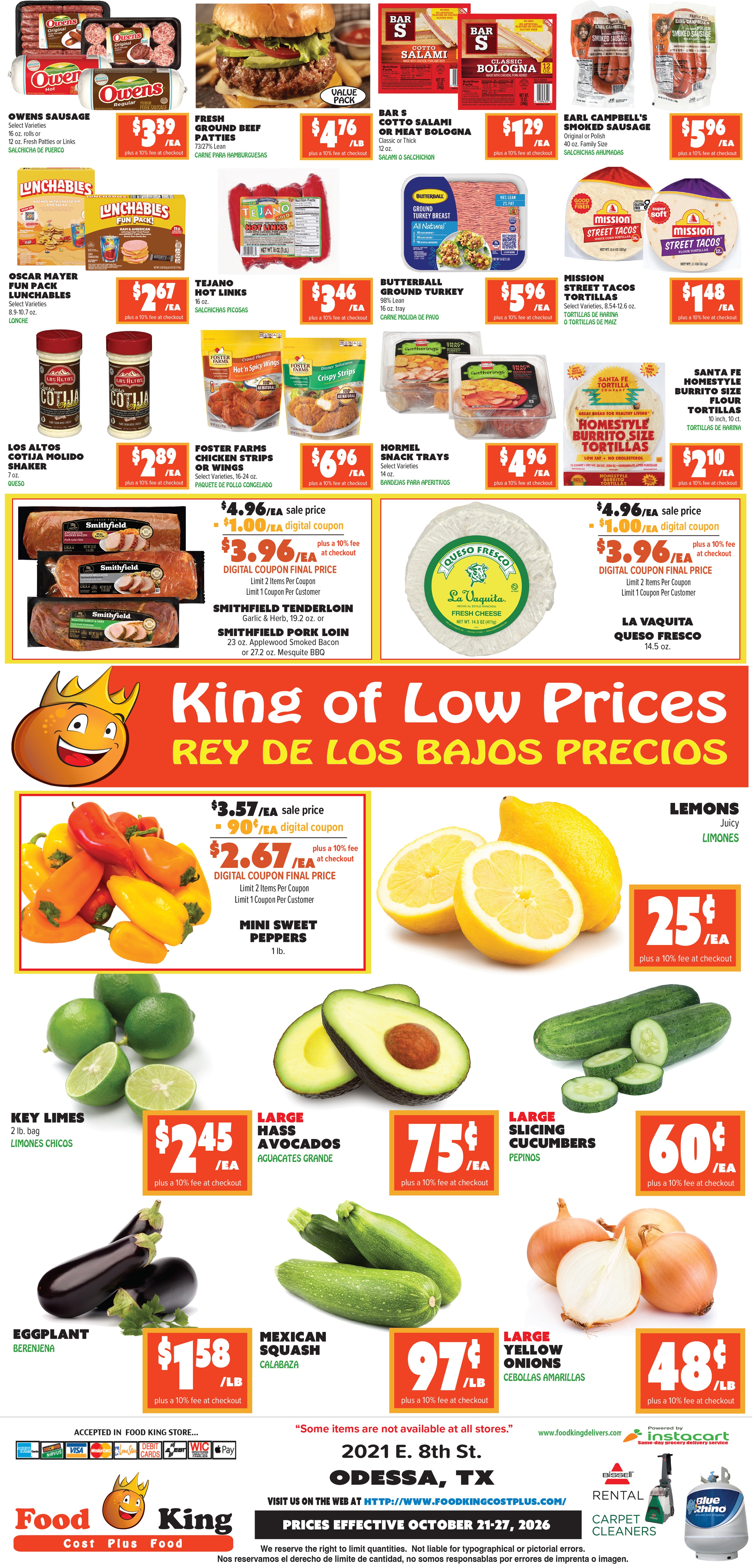 Food King Weekly Ad October 21 - 27, 2026