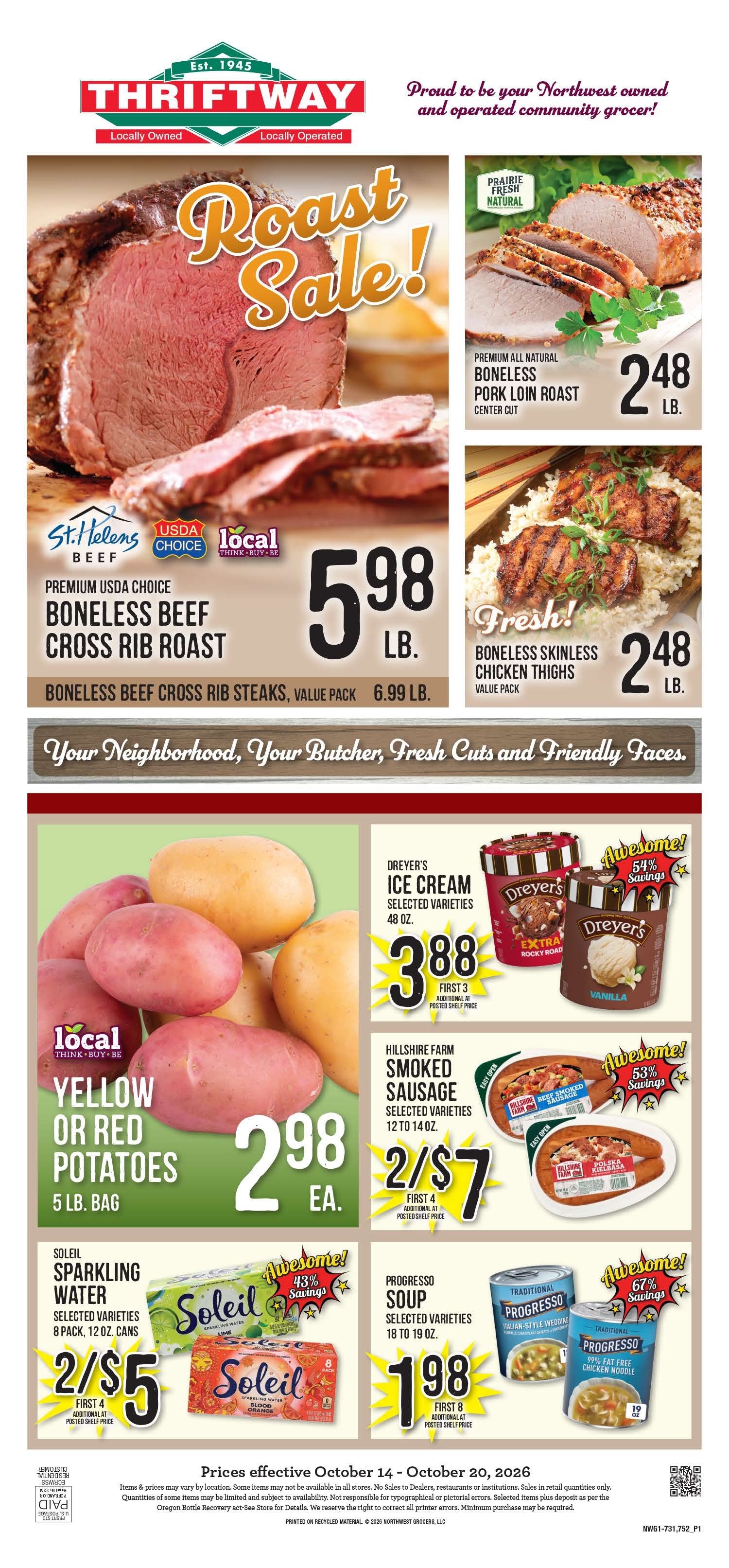 East County Thriftway Weekly Ad October 14 - 20, 2026