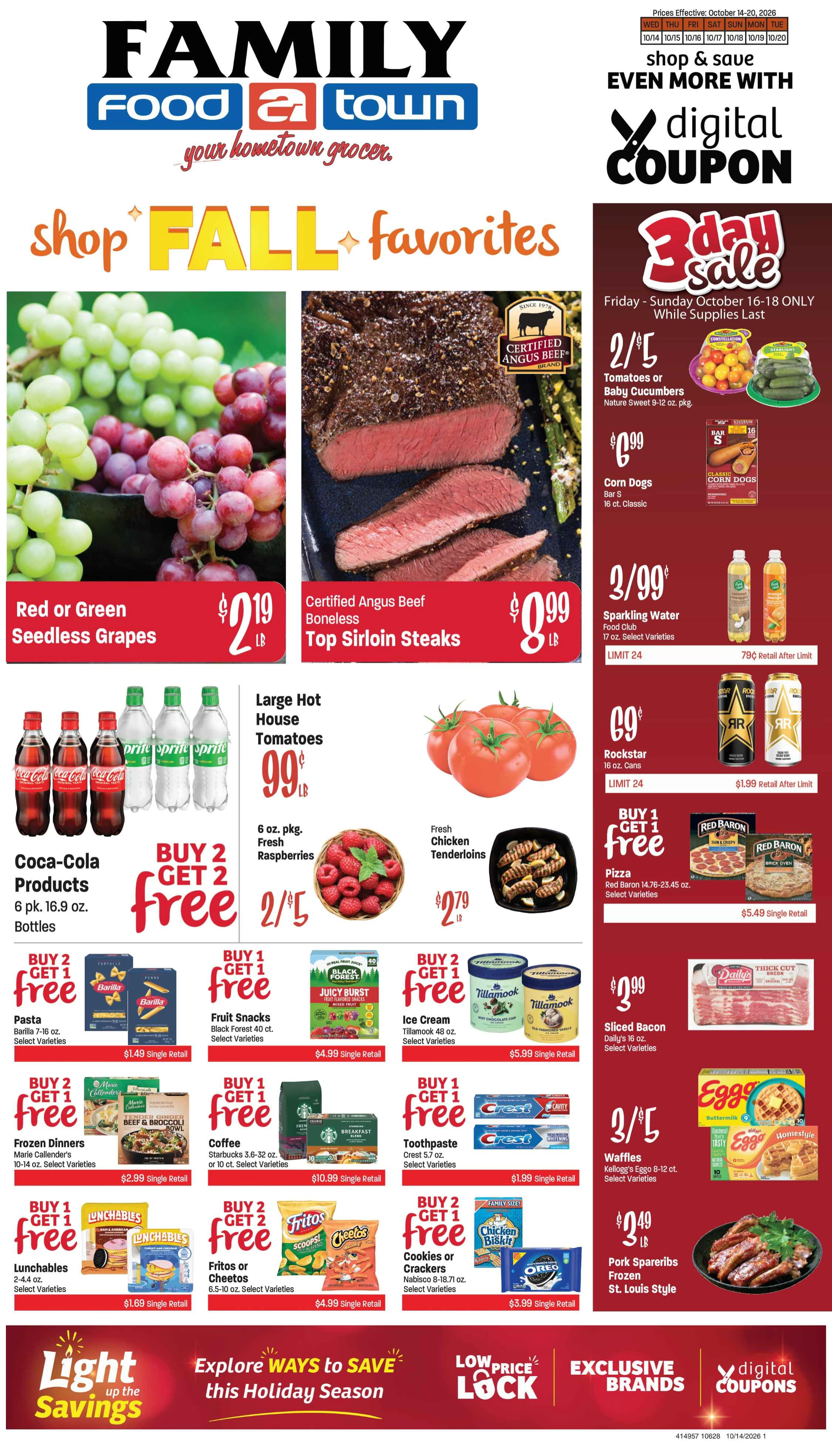Family Food Town (112 W 3rd St, Palisade, CO) Weekly Ad October 14 - 20, 2026