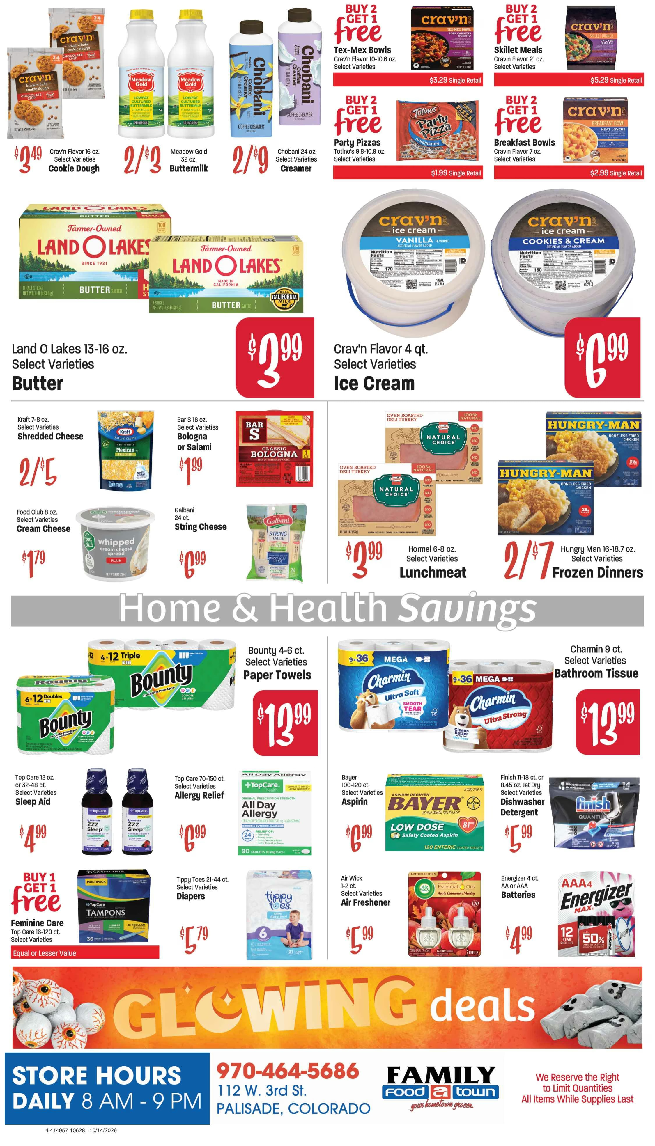 Family Food Town (112 W 3rd St, Palisade, CO) Weekly Ad October 14 - 20, 2026