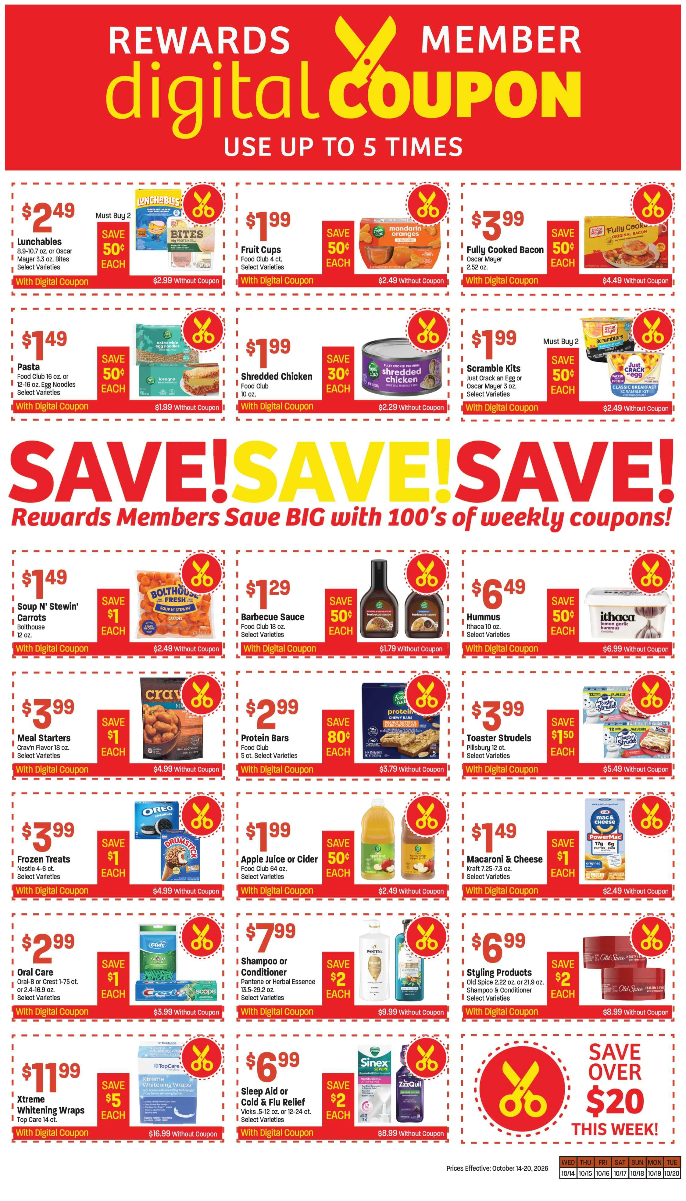 Family Food Town (112 W 3rd St, Palisade, CO) Weekly Ad October 14 - 20, 2026
