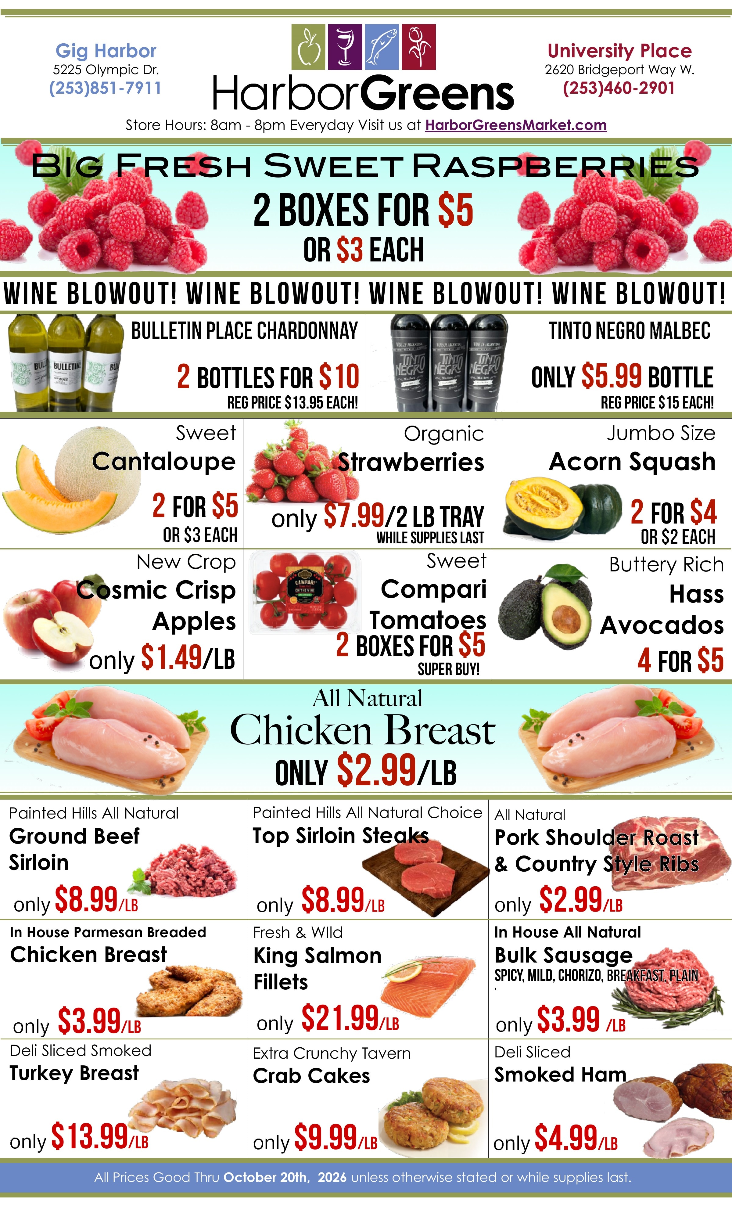 Harbor Greens Market Weekly Ad October 14 - 20, 2026