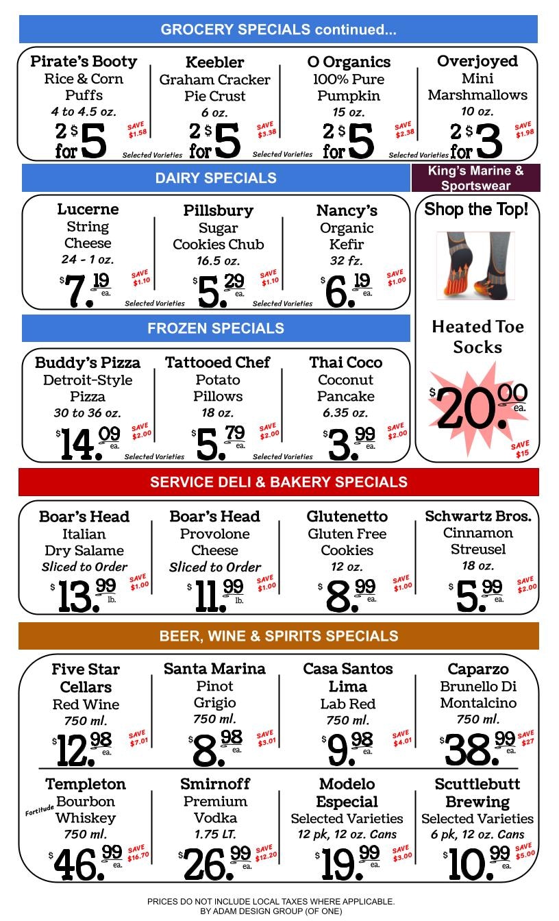 Kings Market Friday Harbor Weekly Ad October 14 - 20, 2026