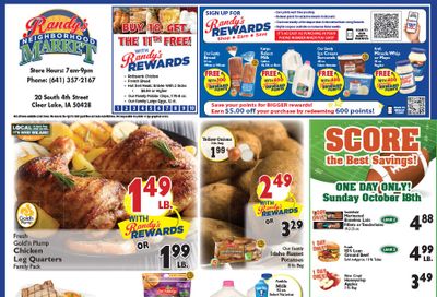 Randy's Neighborhood Market (Clear Lake, IA) Weekly Ad October 14 - 20, 2026