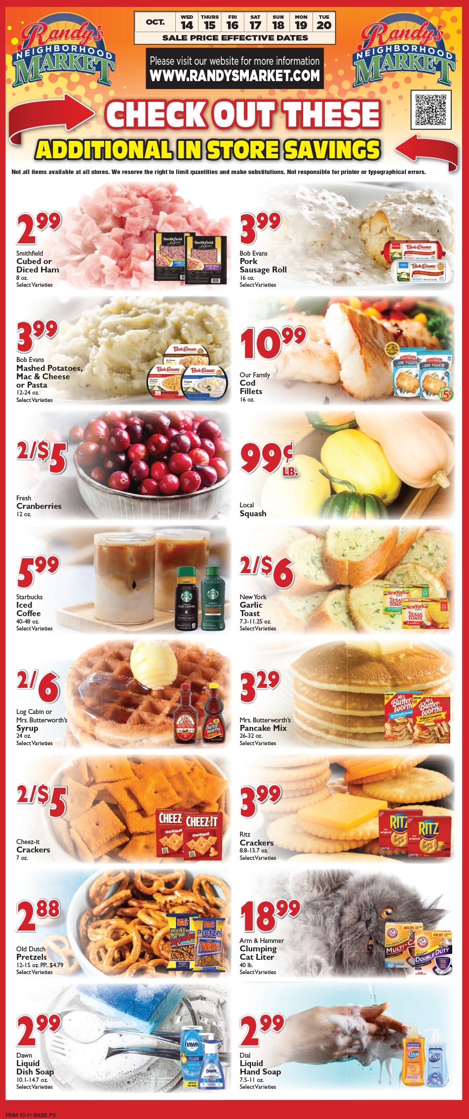 Randy's Neighborhood Market (Wisconsin) Weekly Ad October 14 - 20, 2026