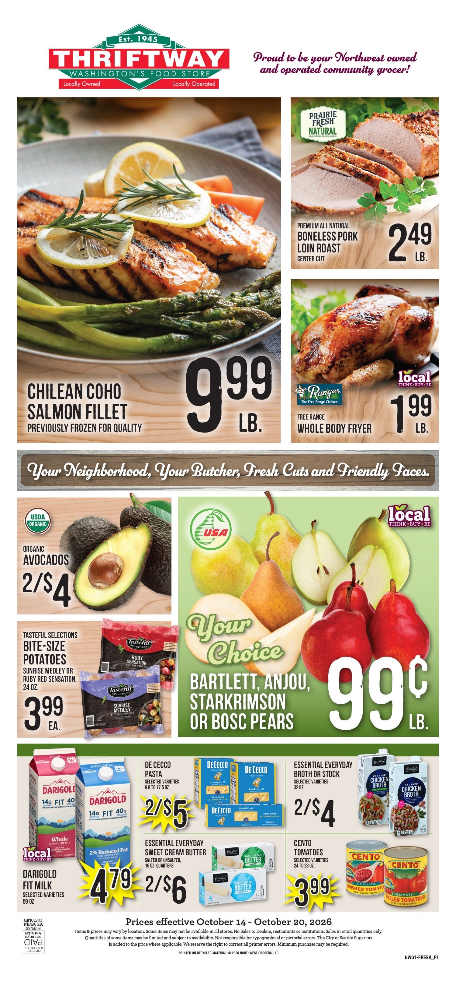 Ballinger Thriftway Weekly Ad October 14 - 20, 2026