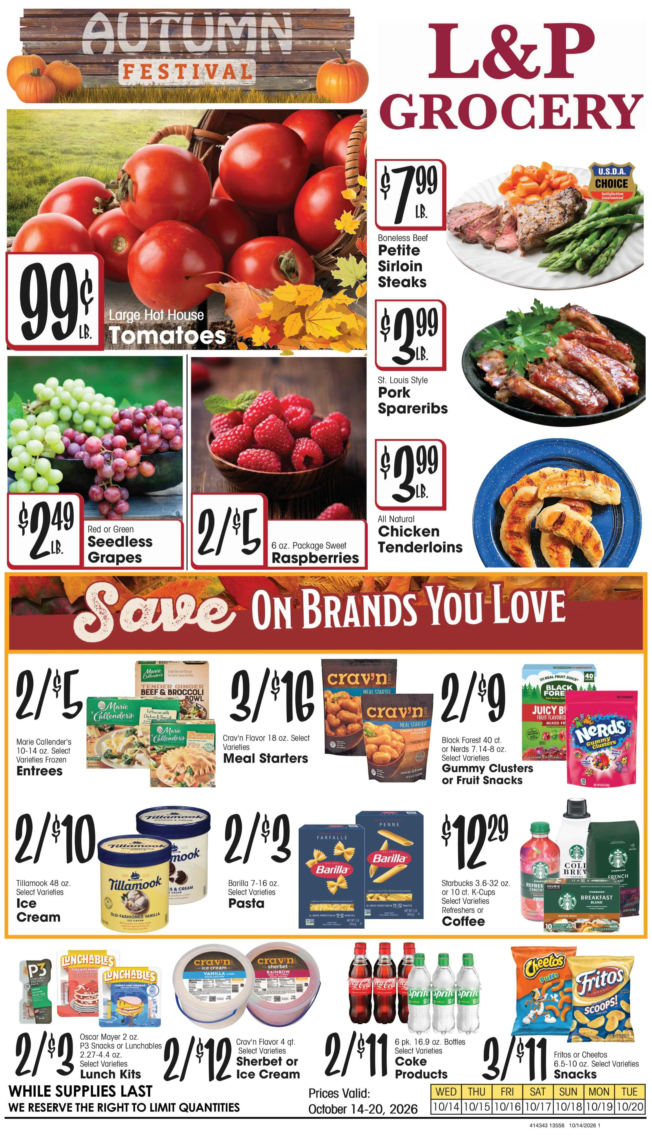 L&P Grocery (215 N Main St, Boulder, MT) Weekly Ad October 14 - 20, 2026