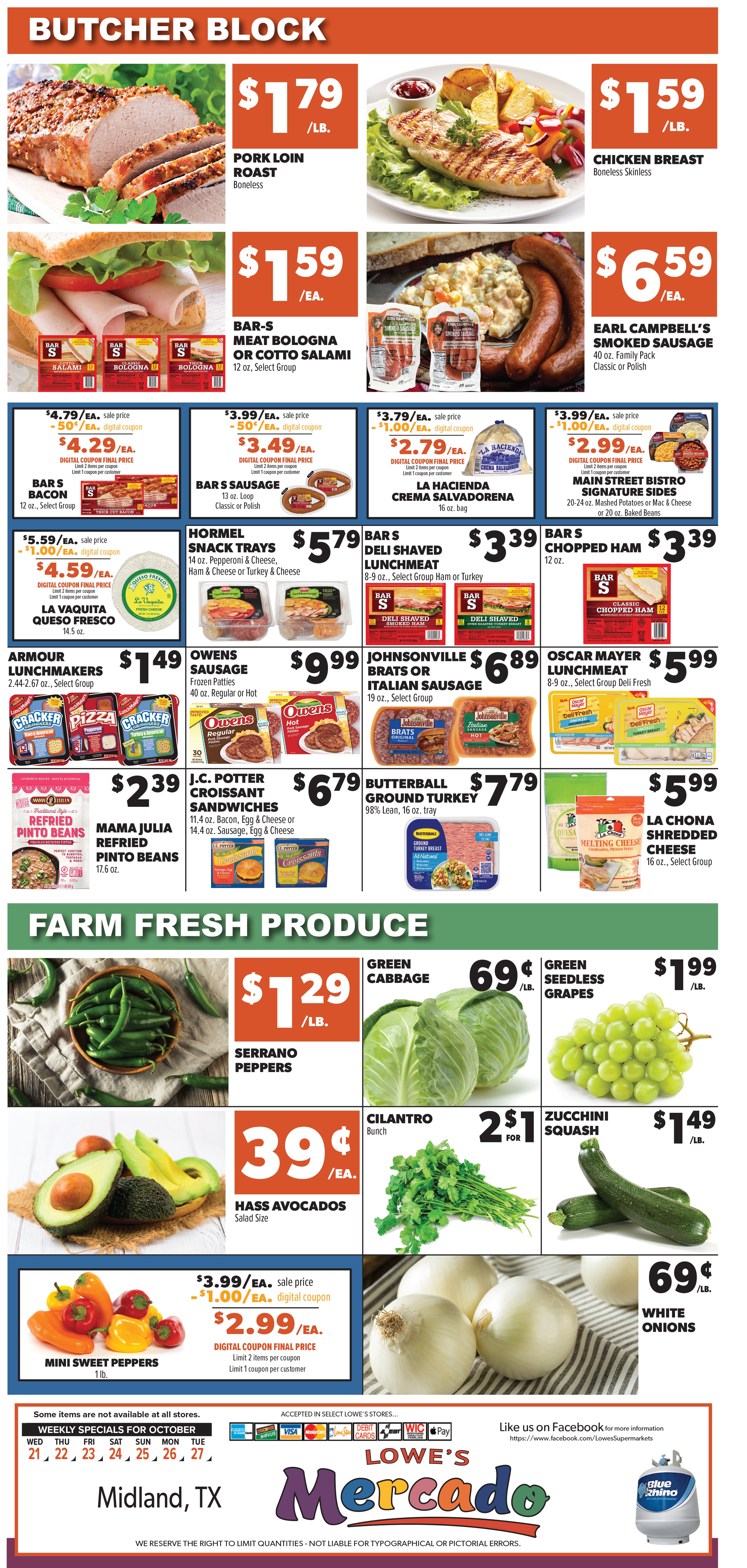 Lowe's Mercado (Midland, TX) Weekly Ad October 21 - 27, 2026