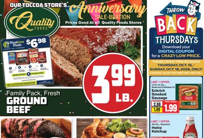 Quality Foods (Anderson and Greer, SC) Weekly Ad October 14 - 20, 2026
