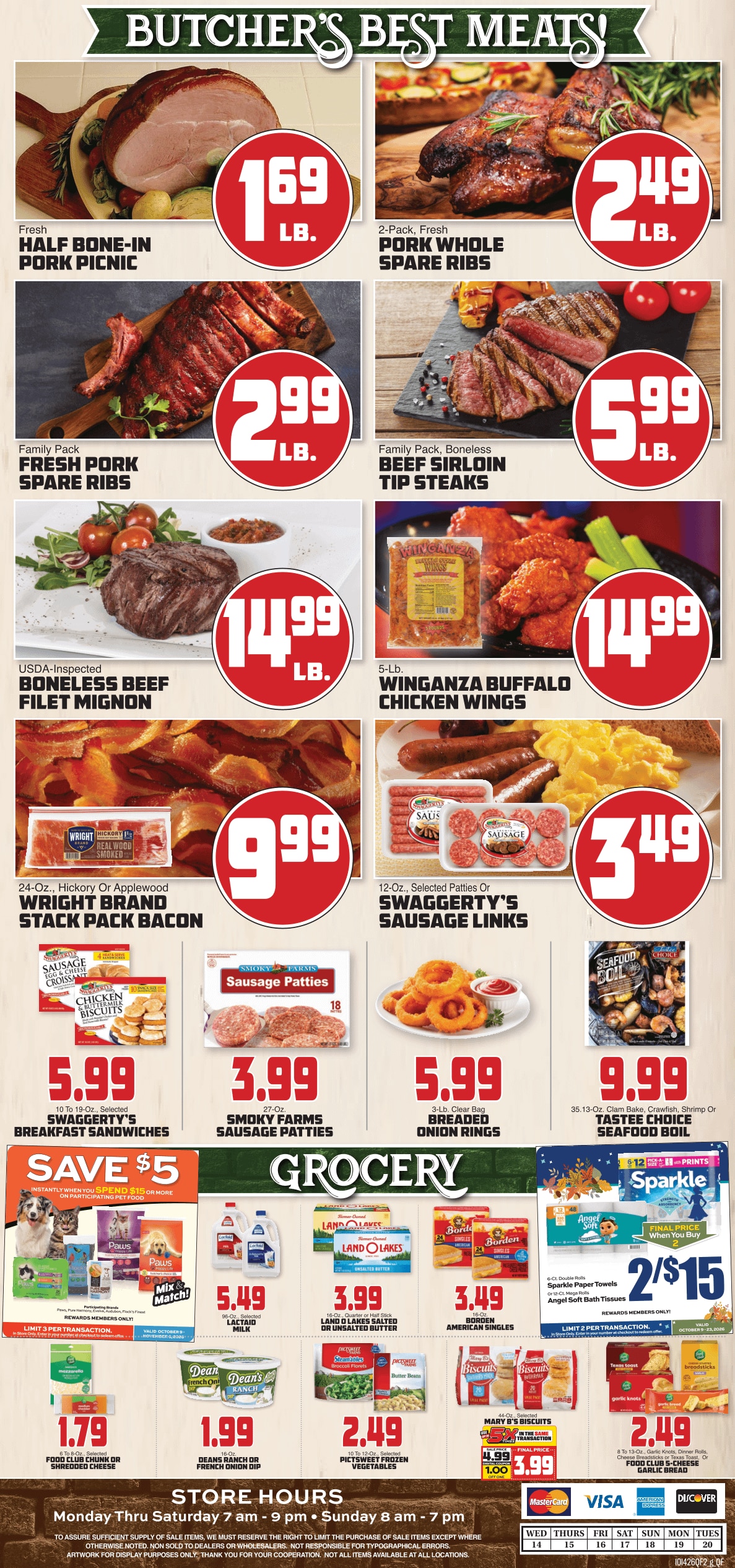 Quality Foods (Anderson and Greer, SC) Weekly Ad October 14 - 20, 2026