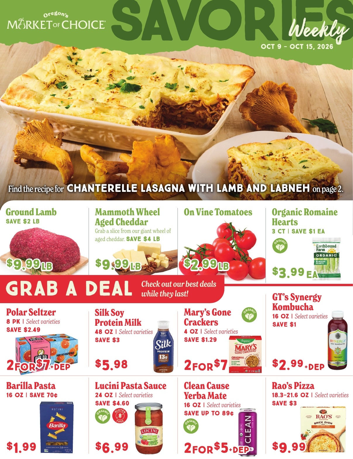 Market of Choice Weekly Specials Weekly Ad October 9 - 15, 2026