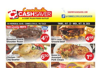 Cash Saver Connellsville Weekly Ad October 22 - 28, 2026
