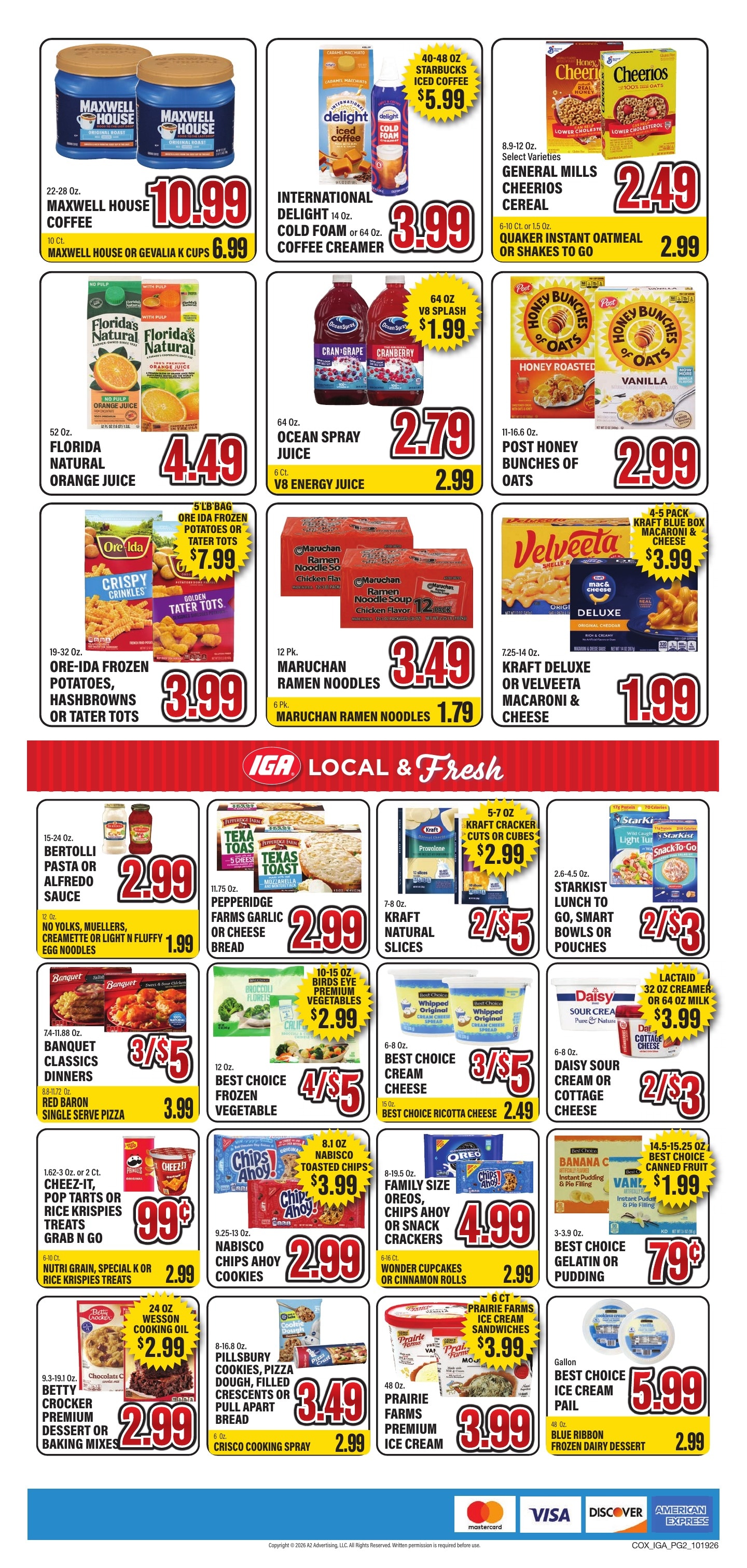 Cox Foods IGA Weekly Ad October 19 - 25, 2026