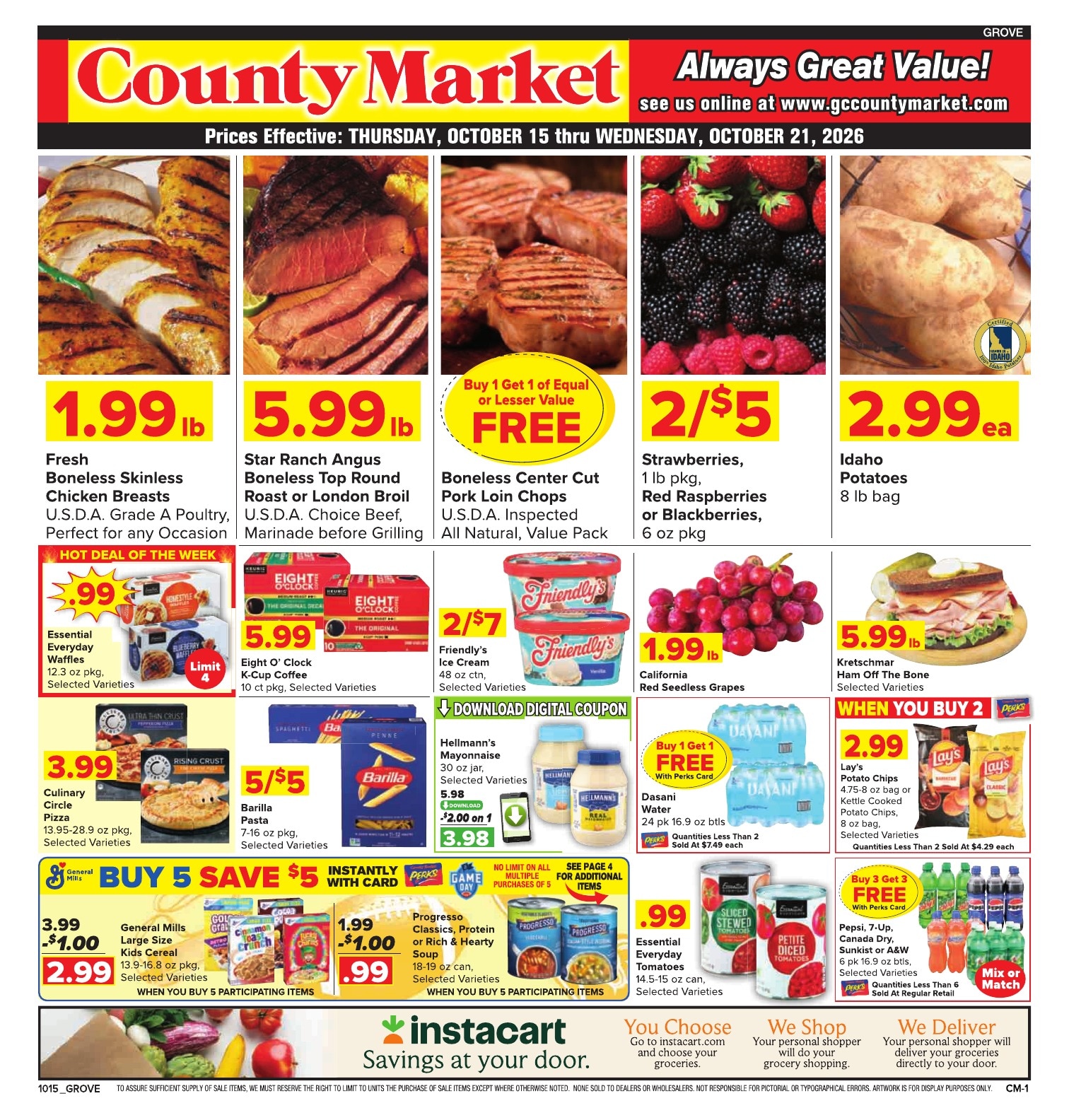 Grove City County Market Weekly Ad October 15 - 21, 2026