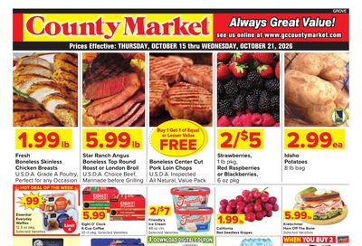 Grove City County Market Weekly Ad October 15 - 21, 2026