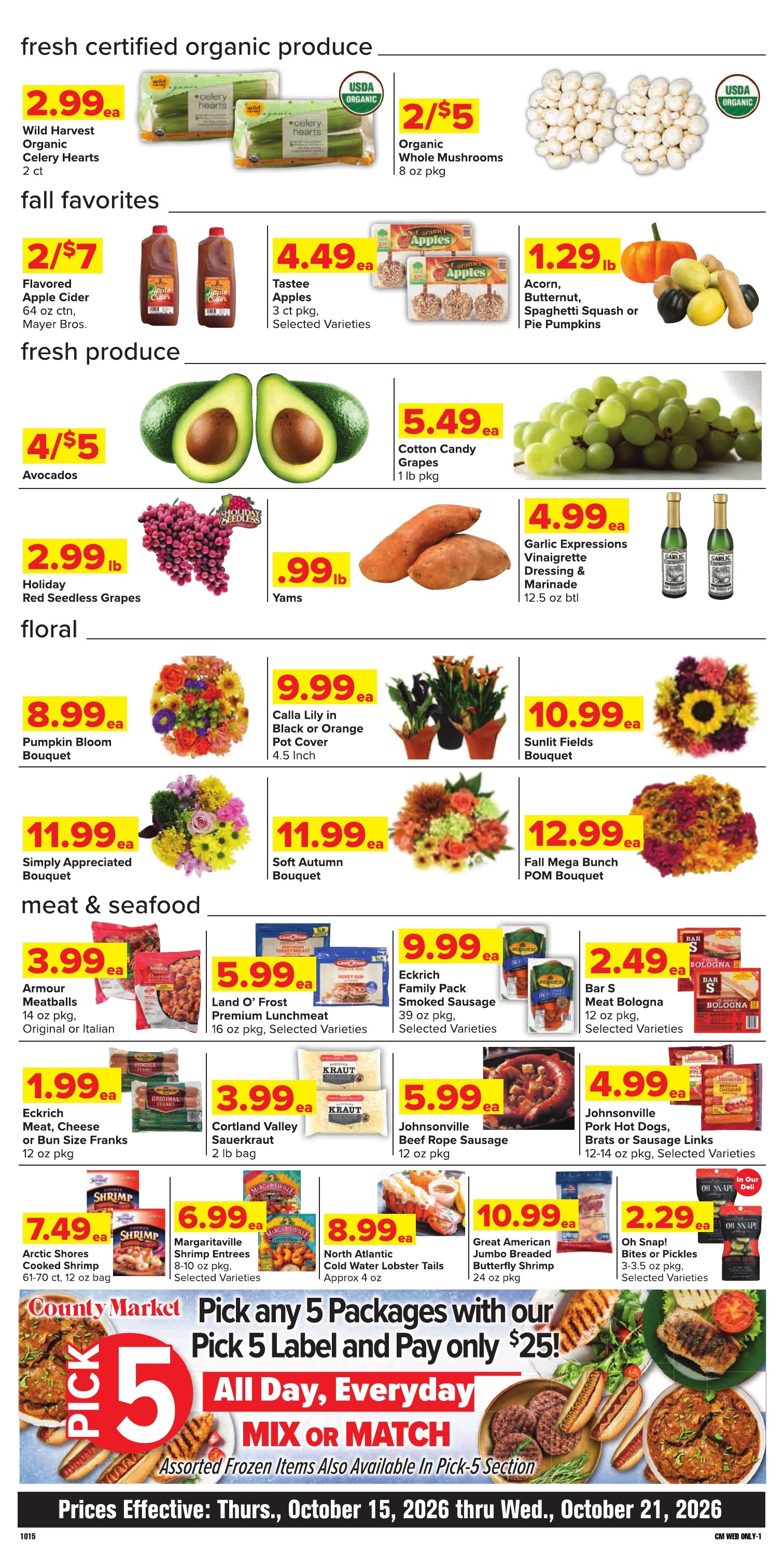 Grove City County Market Weekly Ad October 15 - 21, 2026